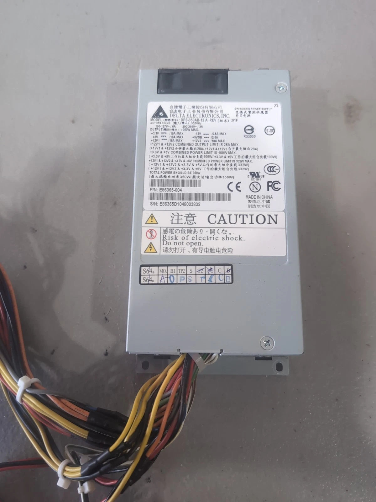 Delta Electronics 350W Power Supply DPS-350AB-12 A|336281251083