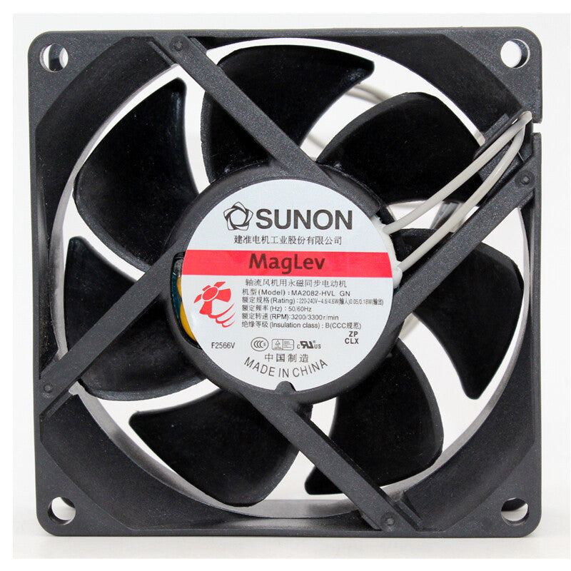 SUNON MA2082-HVL.GN 8cm 8025 220V 240V 2pin cooling fan|164099236579