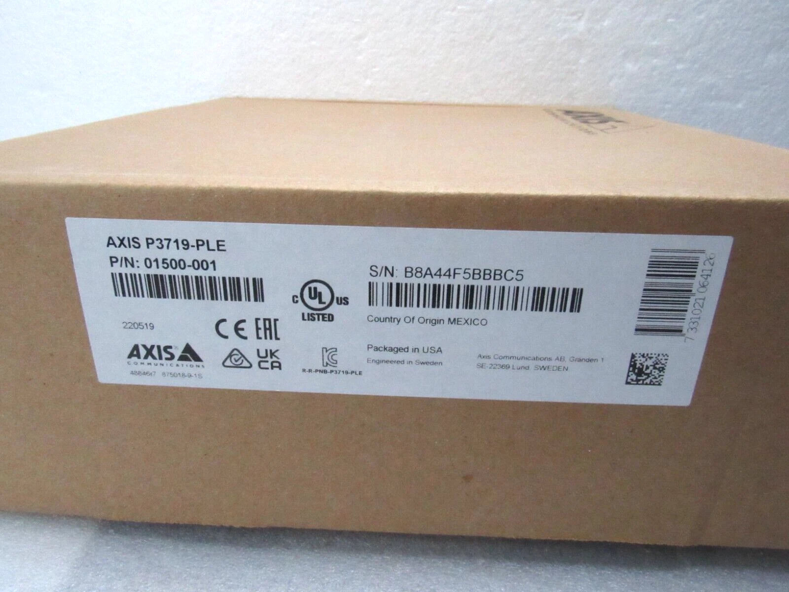 Axis P3719-PLE Network Camera 01500-001 (FACTORY SEALED [CTCNC]