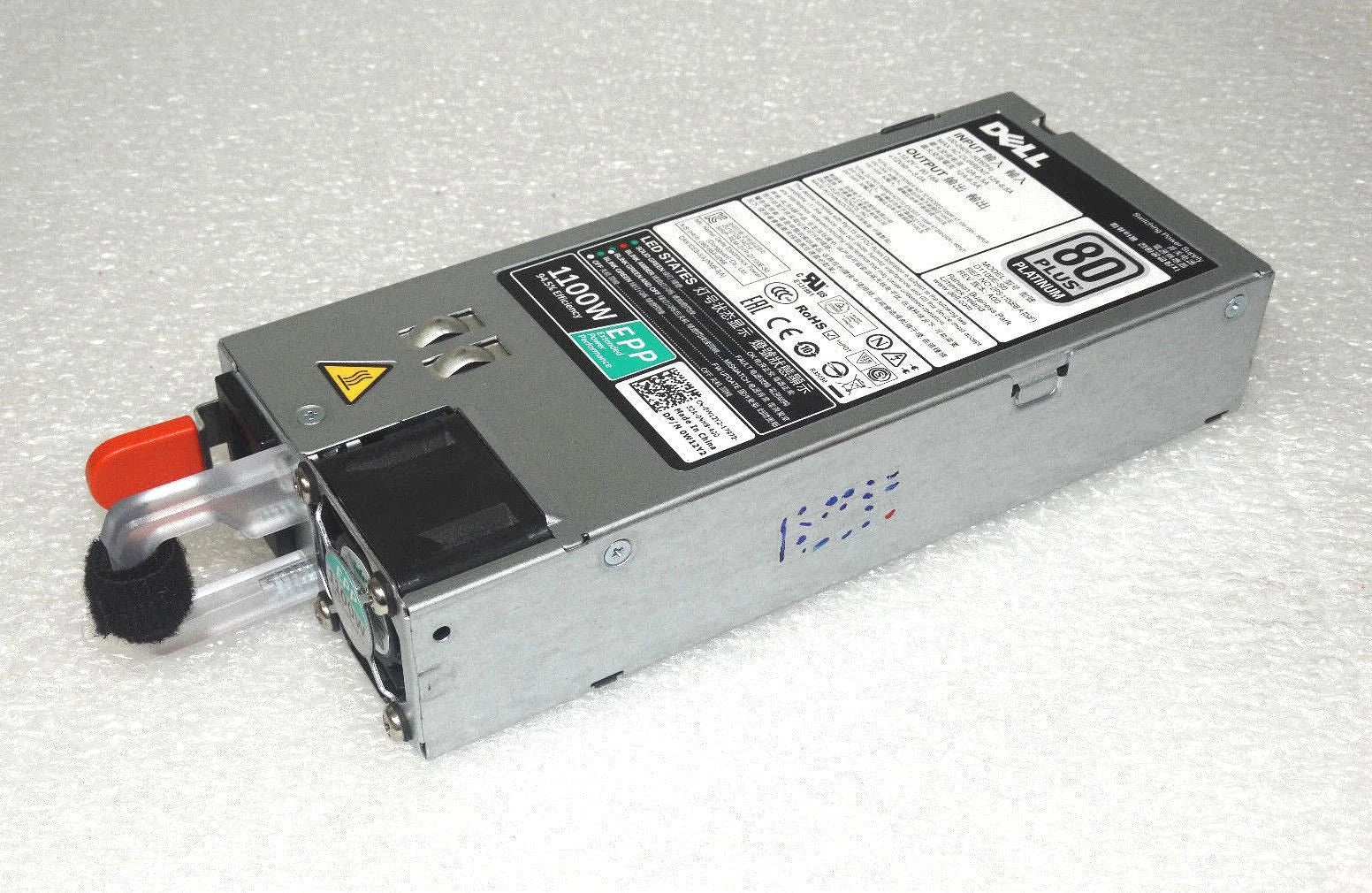 Dell 1100W 80 Plus Platinum Redundant Power Supply (PSU) PowerEdge 0W12Y2 W12Y2|177458661050