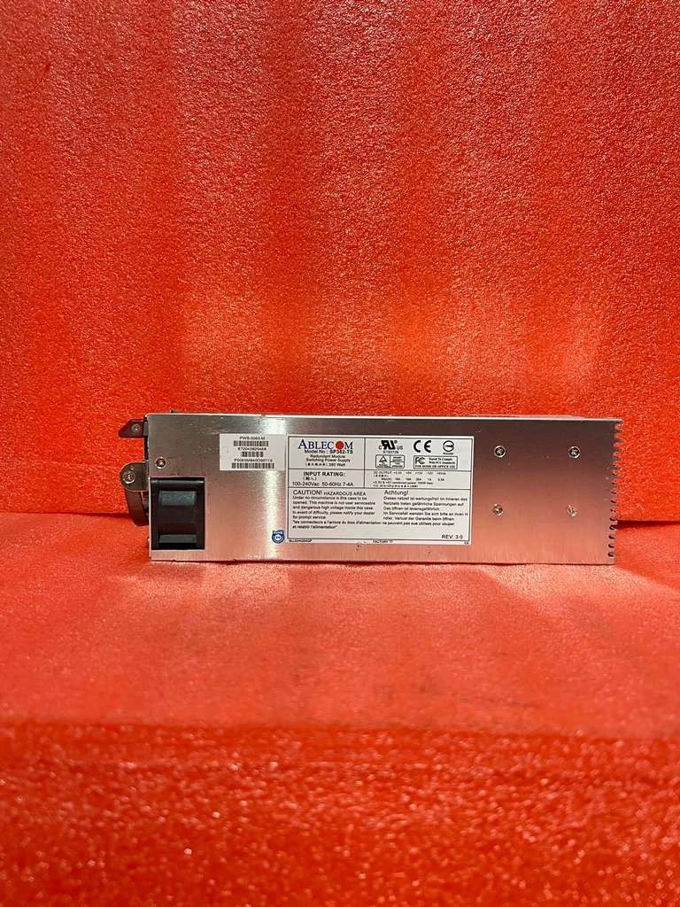 SuperMicro PWS-0050-M / Ablecom SP382-TS 380W Redundant Hot Swap Power Supply|405445795315