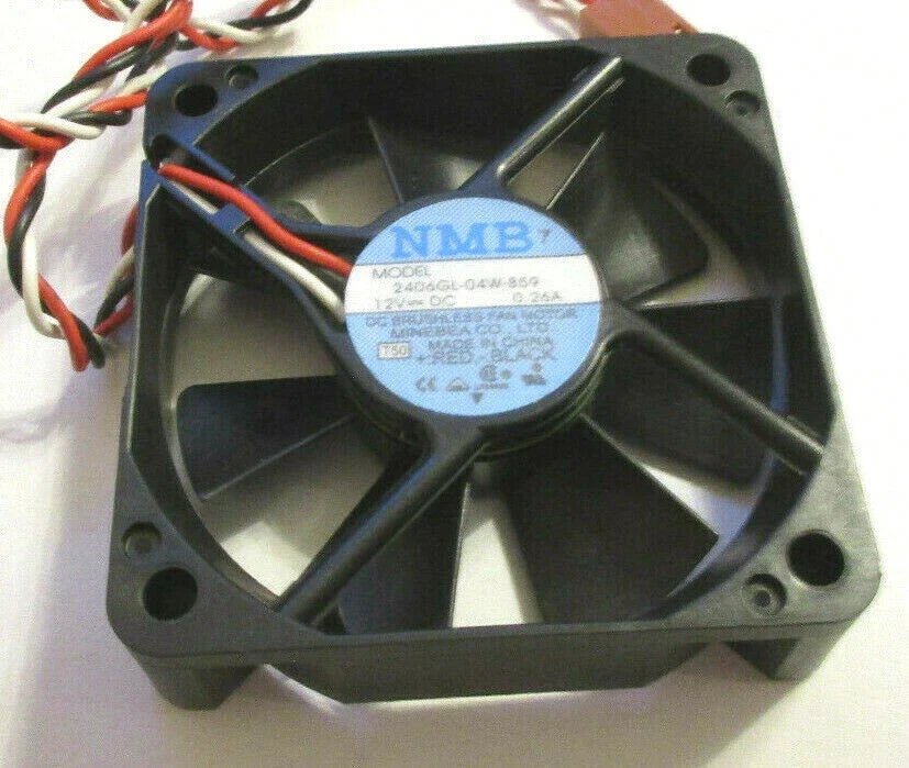 NMB 2406GL-04W-B59 60x60x15mm 3-Pin / 3-Wire 60MM CPU Fan (***Used but in Excellent Functional Condition. Some cosmetic flaws***)