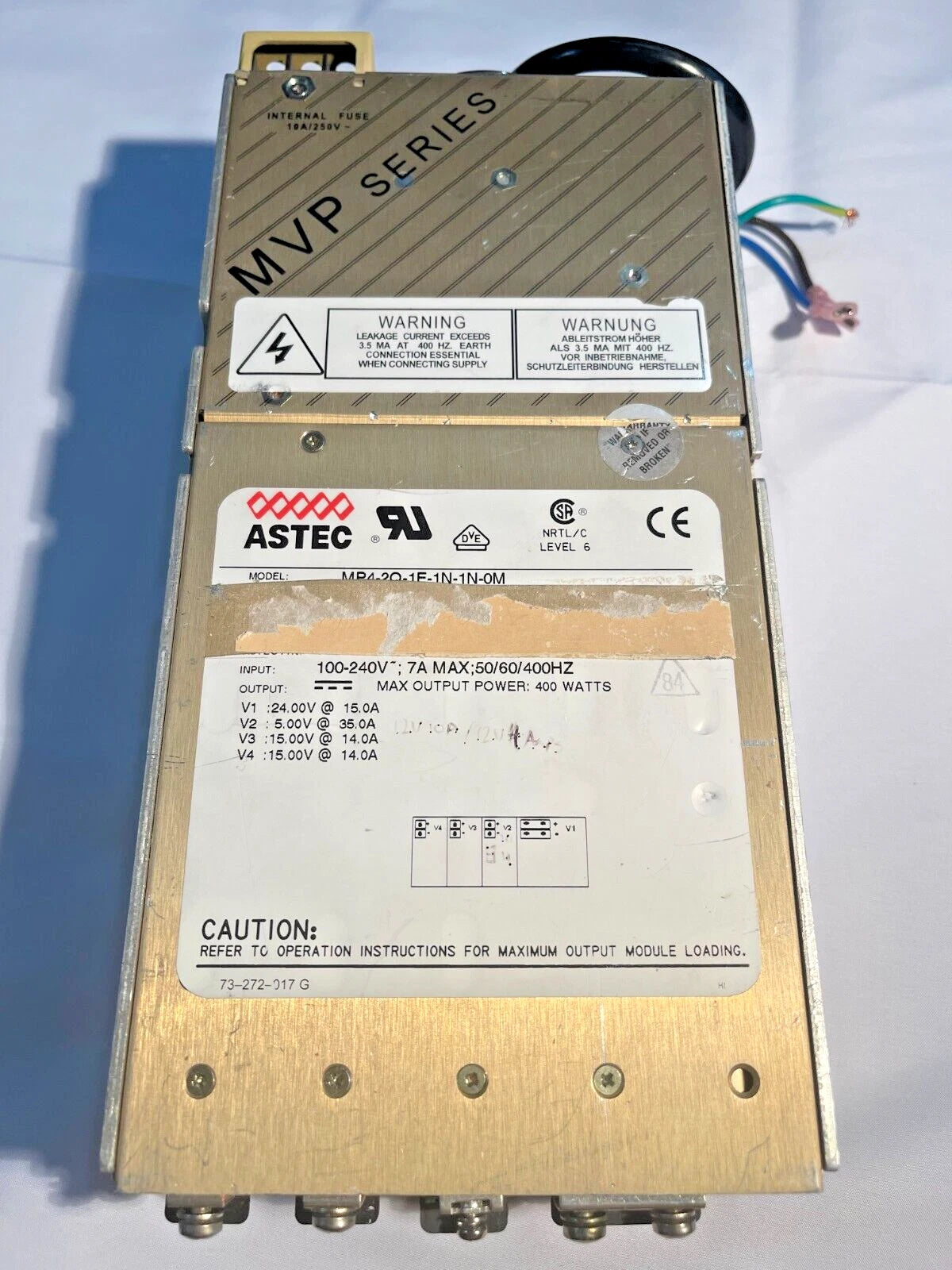 ASTEC MVP SERIES Model MP4-2Q-1F-1N-1N-0M Power Supply|394952668200