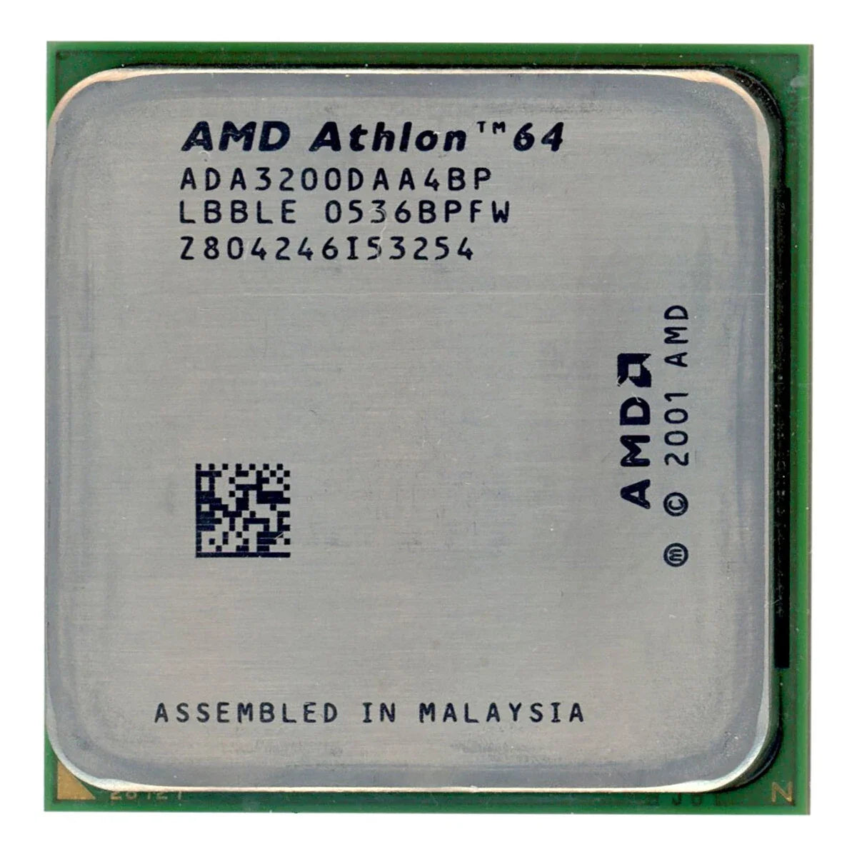 AMD Athlon 64 3200+ 2.0 GHz, 512KB L2 Cache Socket 939 Pins Desktop Processor
