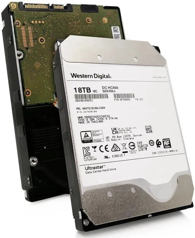 WD Ultrastar DC HC550 18TB WUH721818AL5201 7.2K SATA 3.5" HDD with bracket |177638920268
