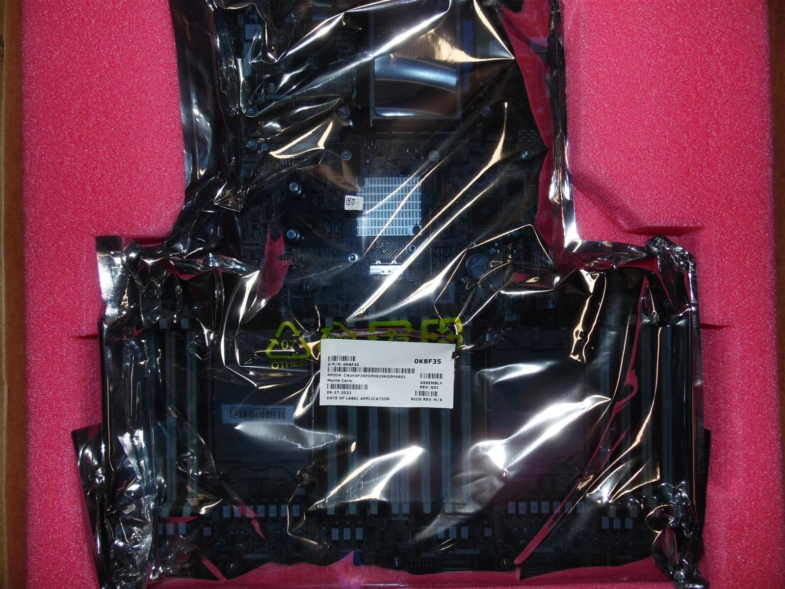 DELL EMC POWEREDGE R750 SERVER MOTHERBOARD SYSTEM MAIN BOARD K8F35|186268291791