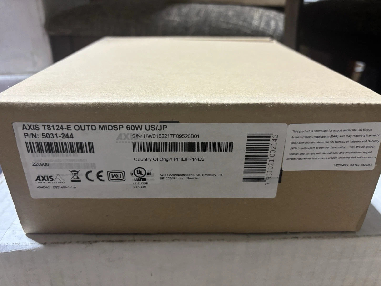 Axis T8124-E Outdoor Midspan 60W 5031-244, -40°C to 50°C|257210087645