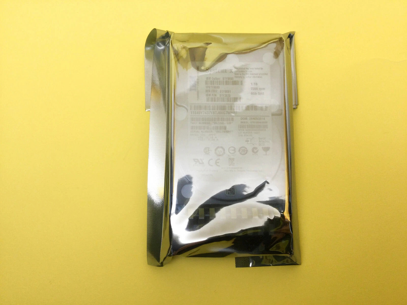 IBM Lenovo 1TB 7.2K 6Gbps SAS 2.5" SFF Enterprise Hard Drive