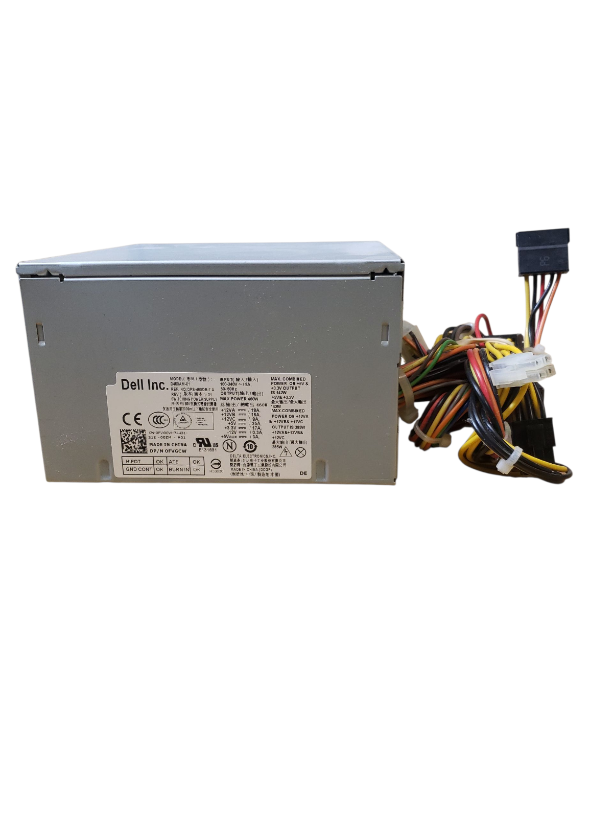 Dell XPS 8100 8300 8500 8700 8900 460W Power Supply D460AM-01 0FVGCW FVGCW|326789163145