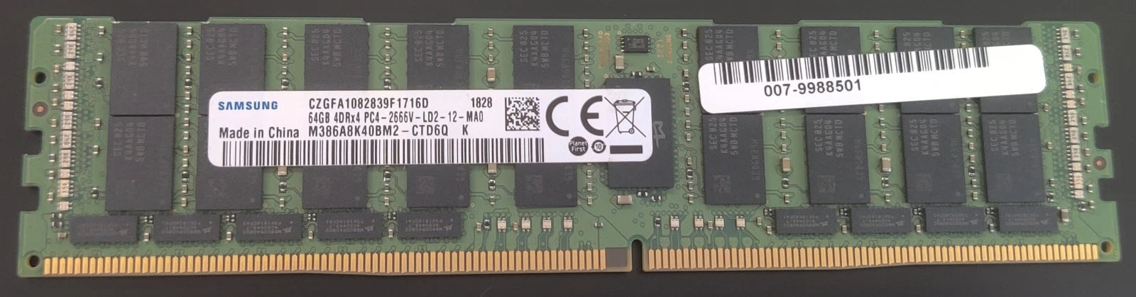 Samsung 64GB 4DRx4 PC4-2666V LRDIMM M386A8K40BM2-CTD Memory RAM|146993683261