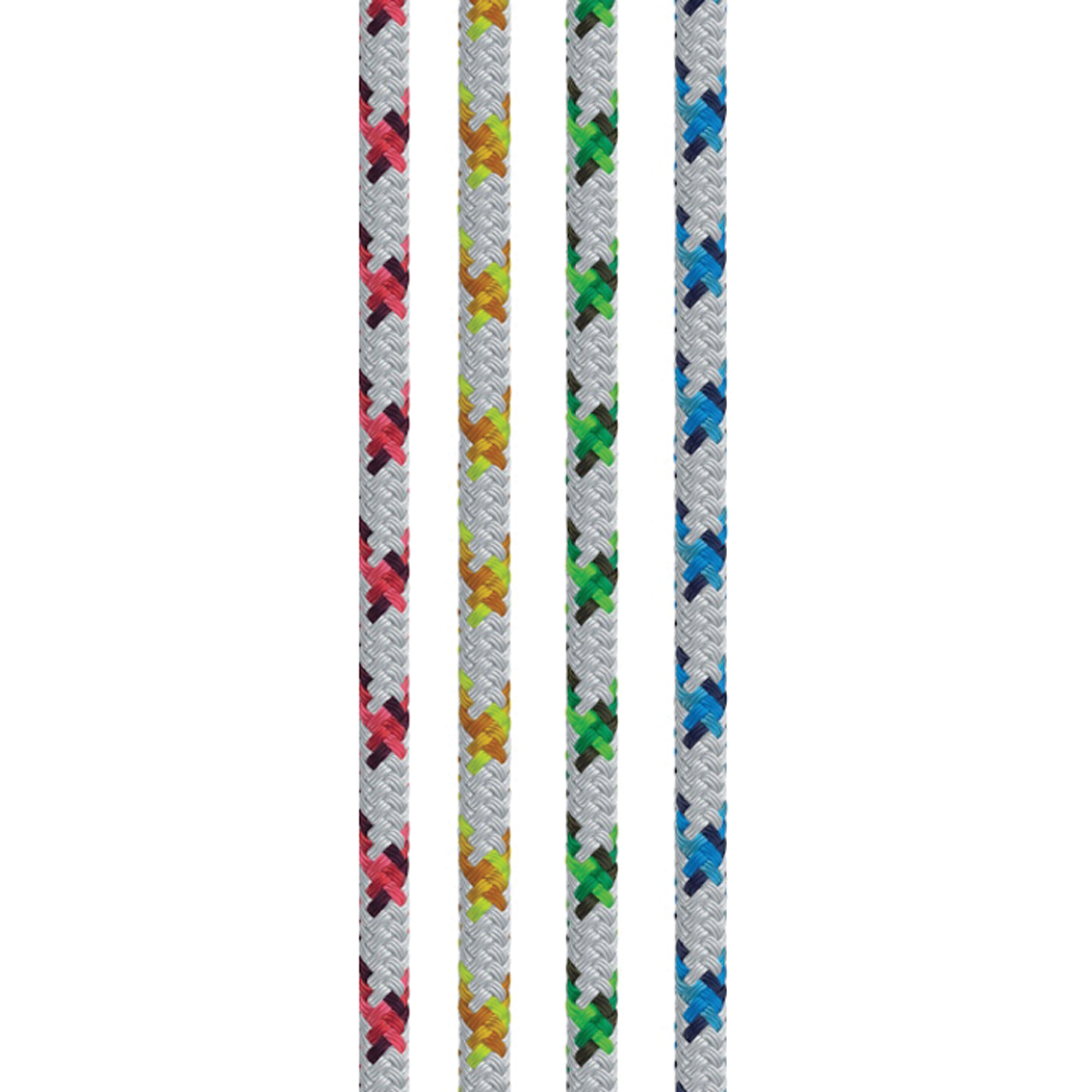 Samson Rope 4.3502E+11 Samson Rope 435020405030 Samson 435020405030 XLS3 Yacht, Braid, 5/16" (8mm) x 500', White w/Red Tracer