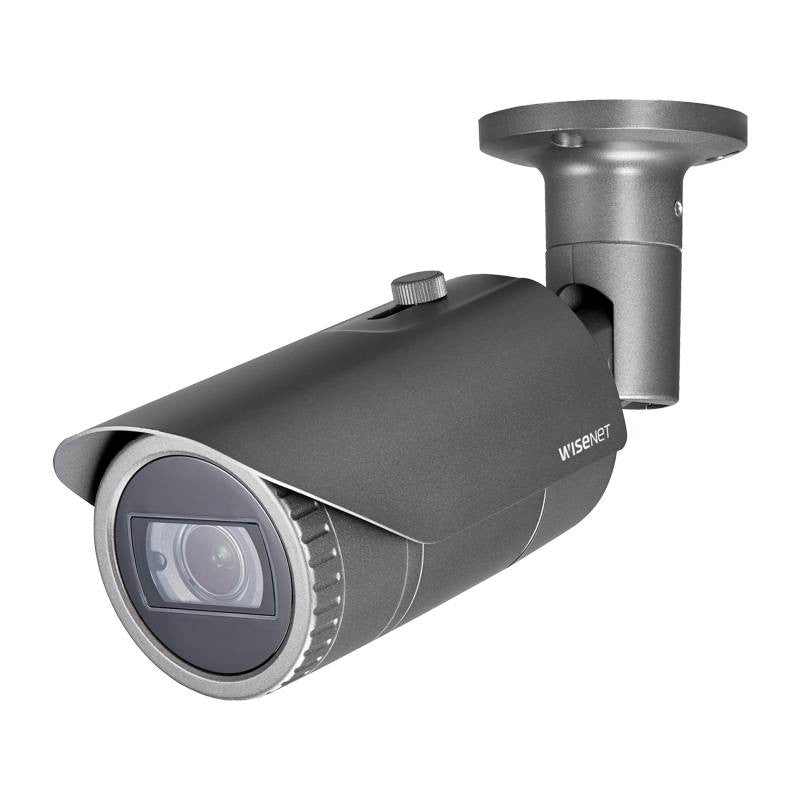 Samsung Hanwha QNO-6082R 2MP H.265 IR Outdoor Bullet IP Security Camera with Motorized Lens