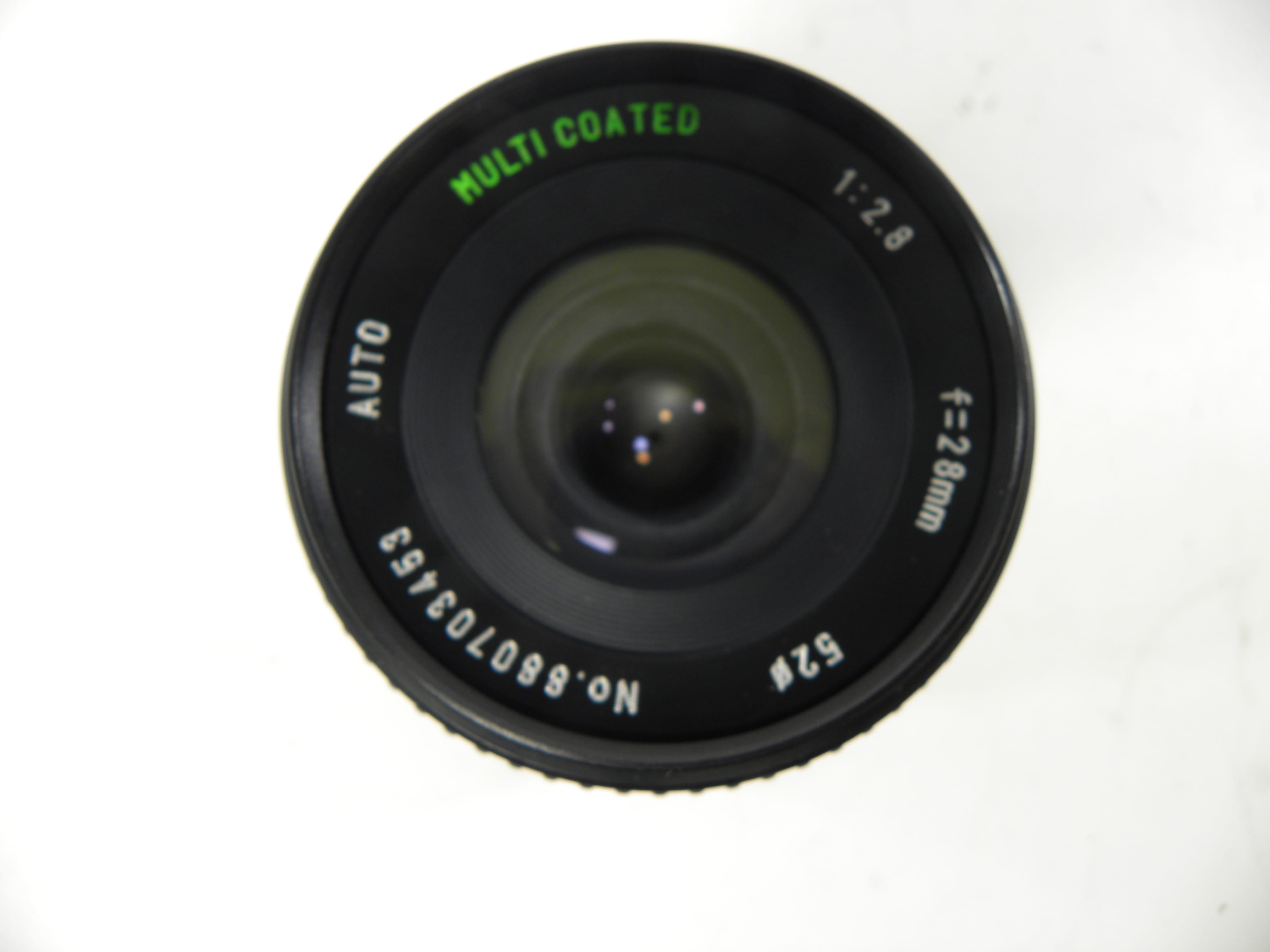 Sears MC Auto 28mm f2.8 PK Mount
