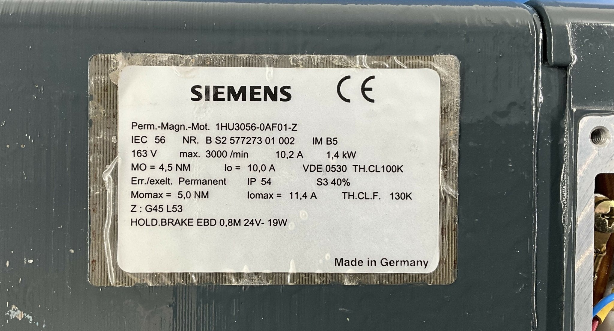 SERVO MOTOR ASM (1HU3056-0AF01-Z SIEMENS