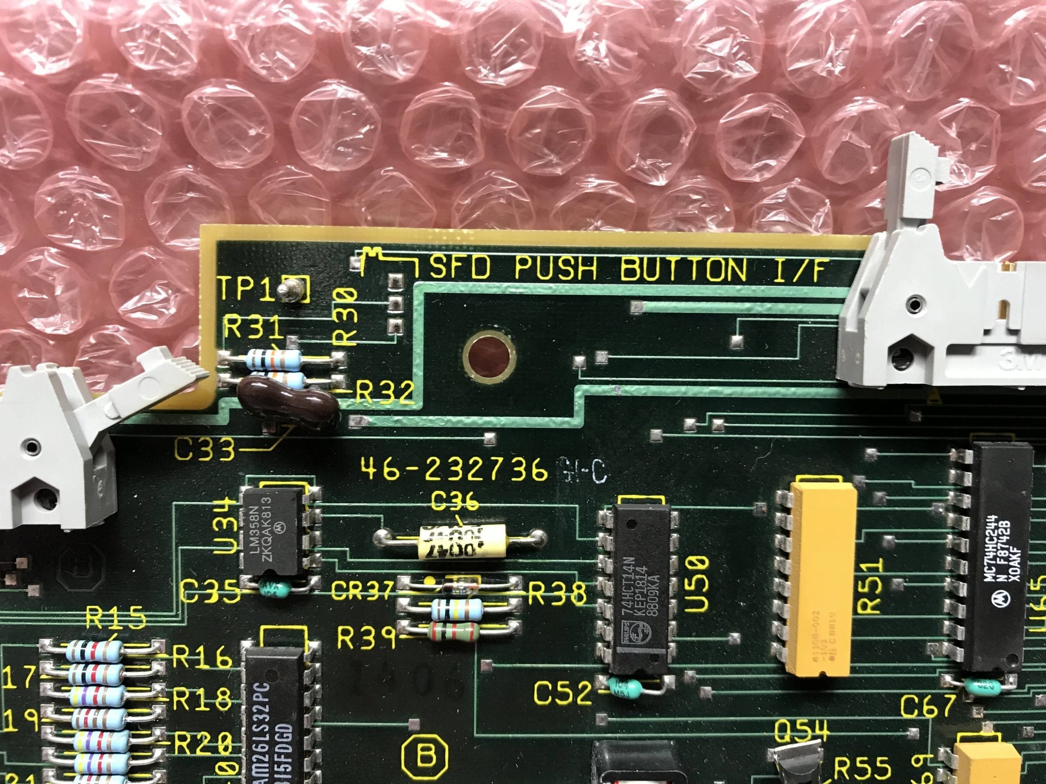 SFD Push Button I/F Board (46-232736 G1-D GE