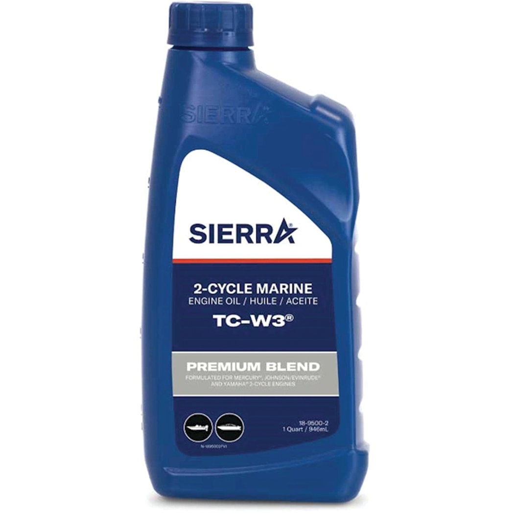 Sierra 18-9500-2 Blue Premium TC-W3 2 Cycle Engine Oil, Qt.