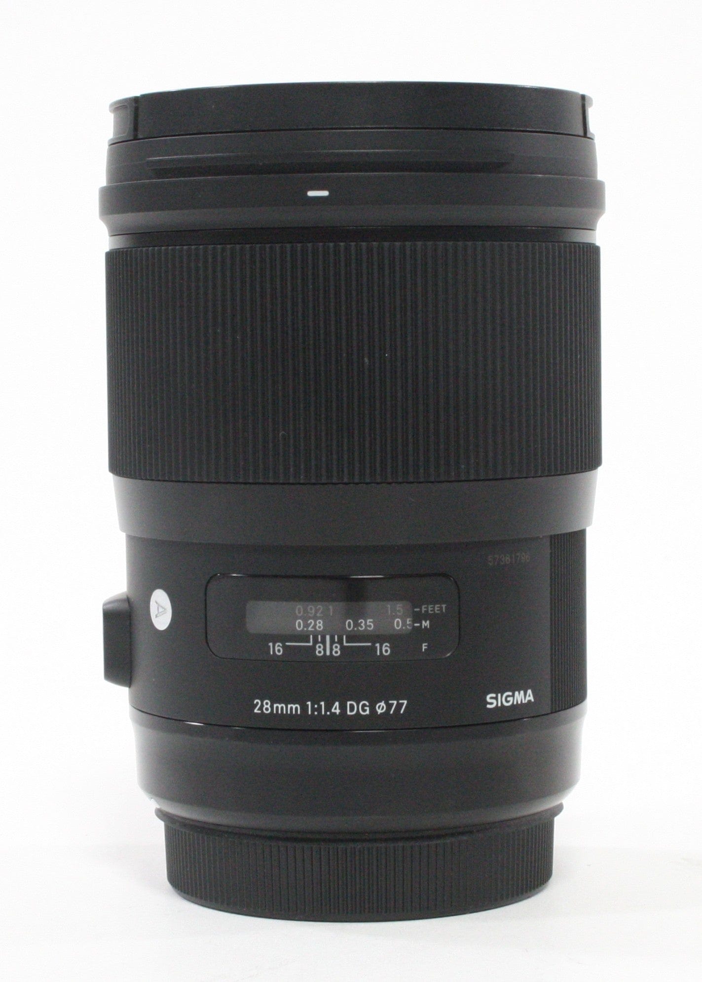 Sigma 28mm f/1.4 DG HSM Art Lens for Canon EF Mount with Case.