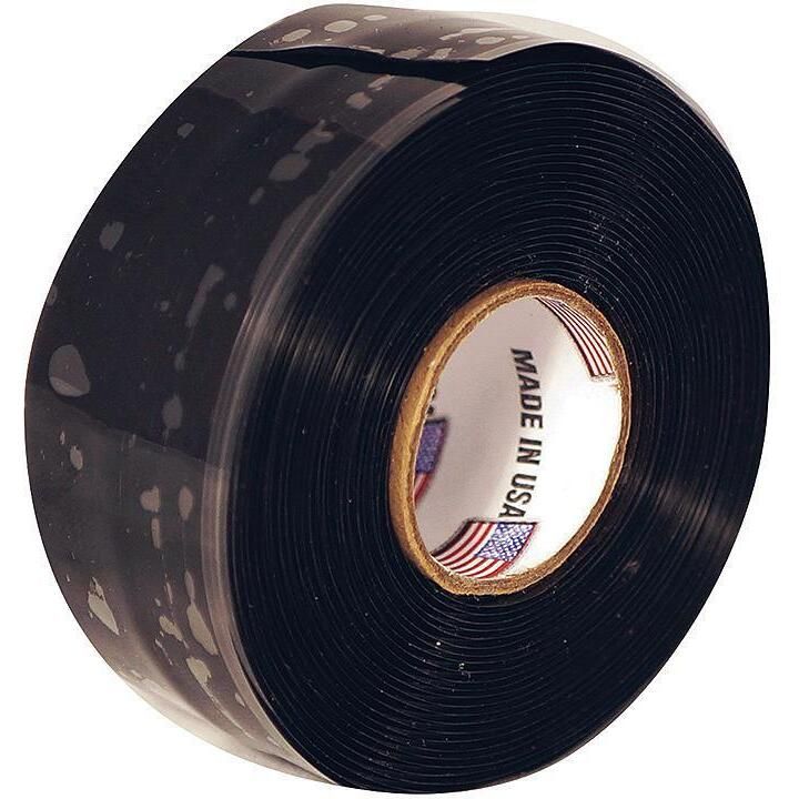 Seachoice 61471 Silicone Self-Fusing Tape 1" x 10', Black