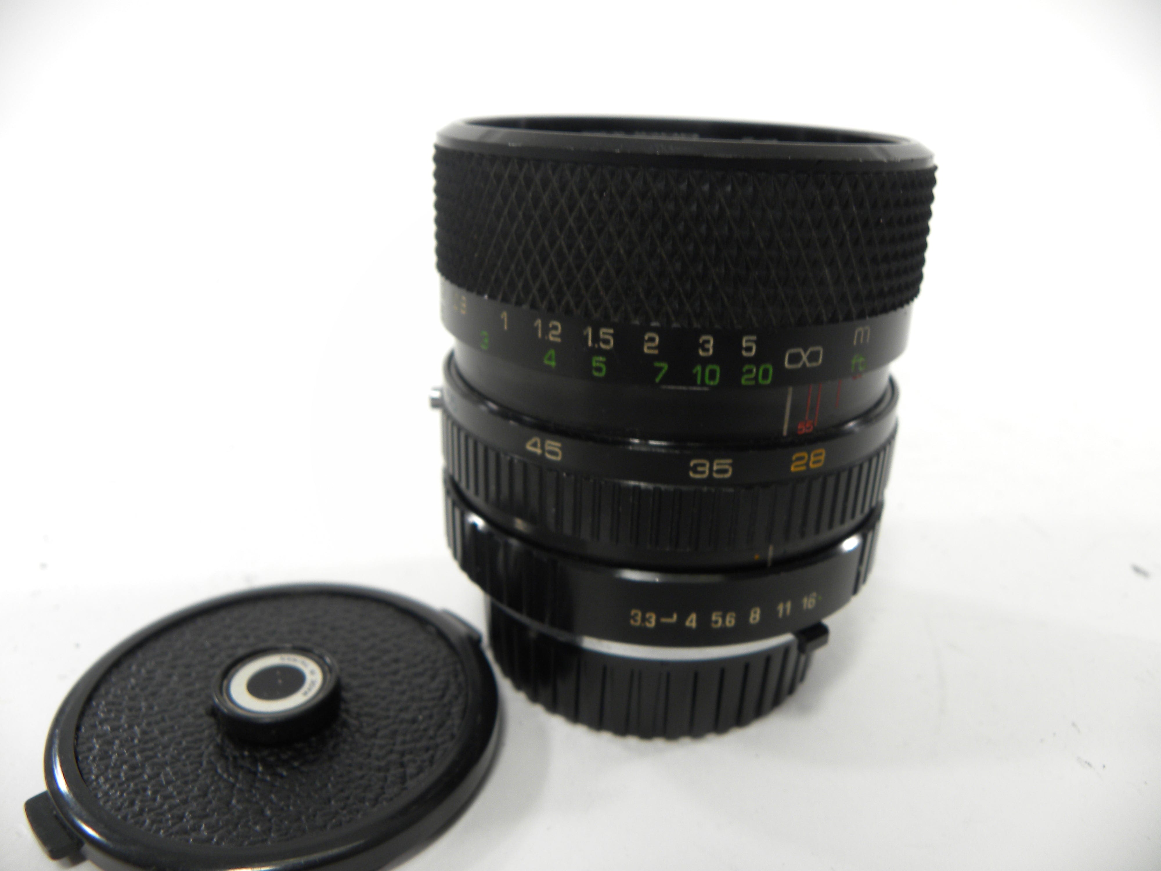 Soligor MC C/D Zoom Macro 28-55mm f3.3-4.5 Minolta MD Mount