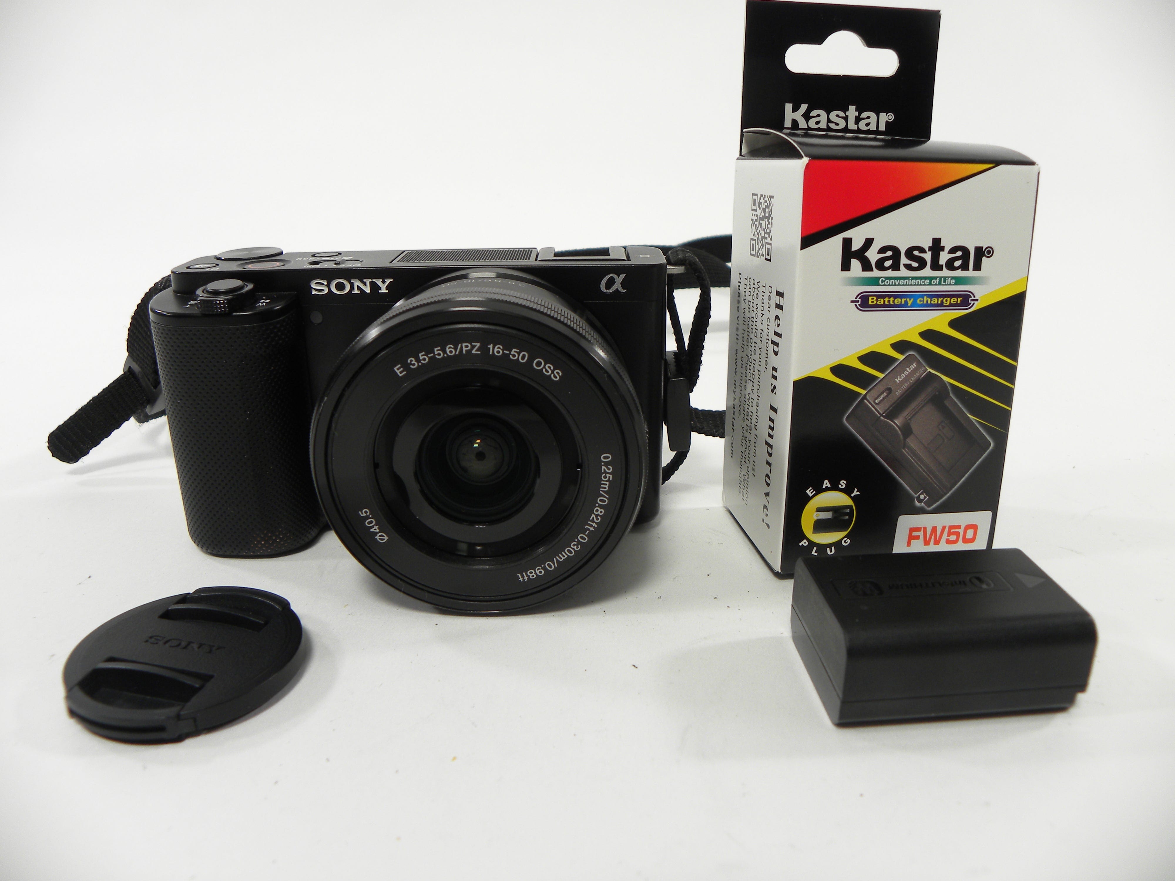 Sony a ZV-E10 25.0mp Digital Mirrorless w/E 16-50 PZ OSS Shutter Ct. 14,587