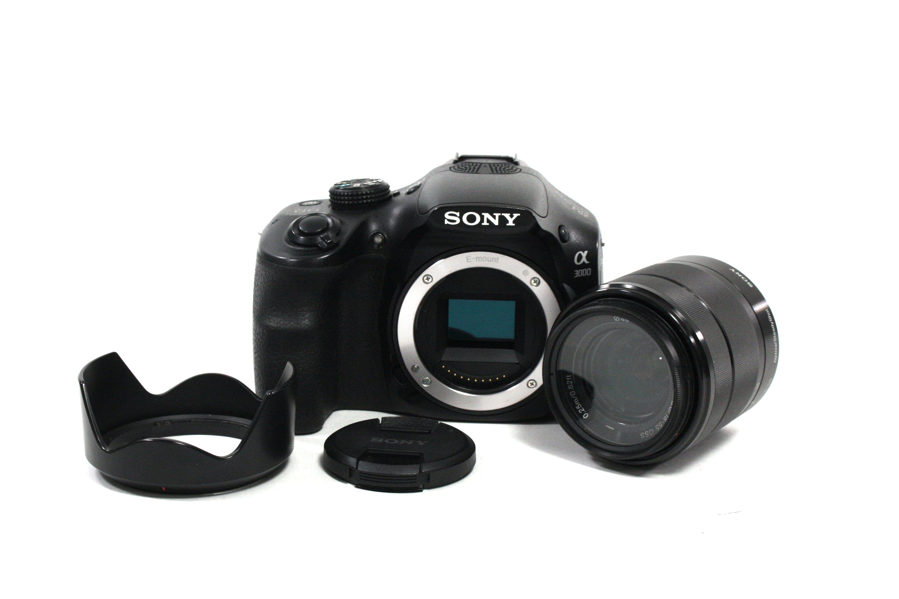 Sony a3000 Mirrorless Digital Camera with 18-35mm f/3.5-5.6 Shutter Count 3,051