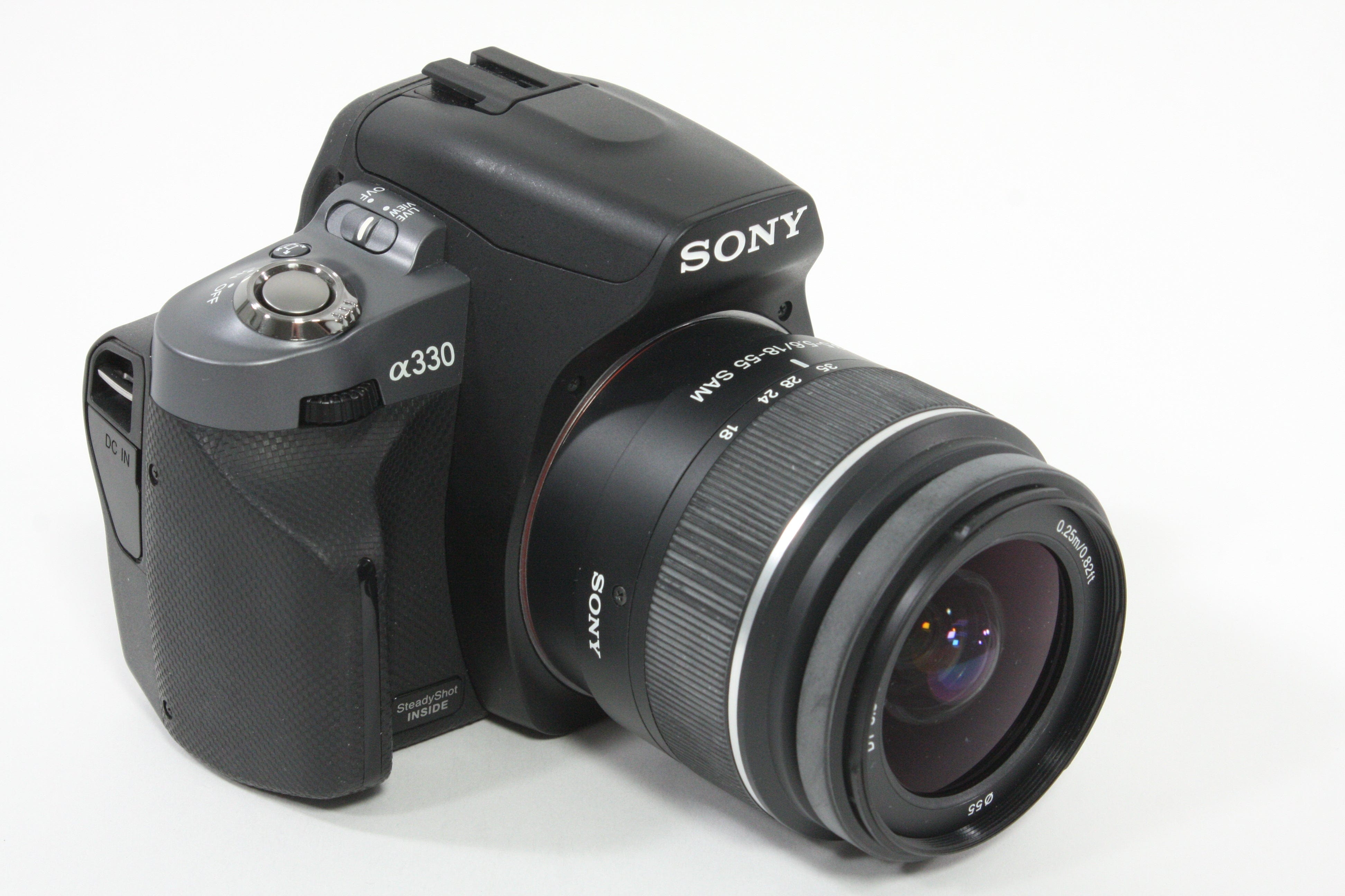Sony a330 with 18-55mm f/3.5-5.6 Lens - Shutter Count 338