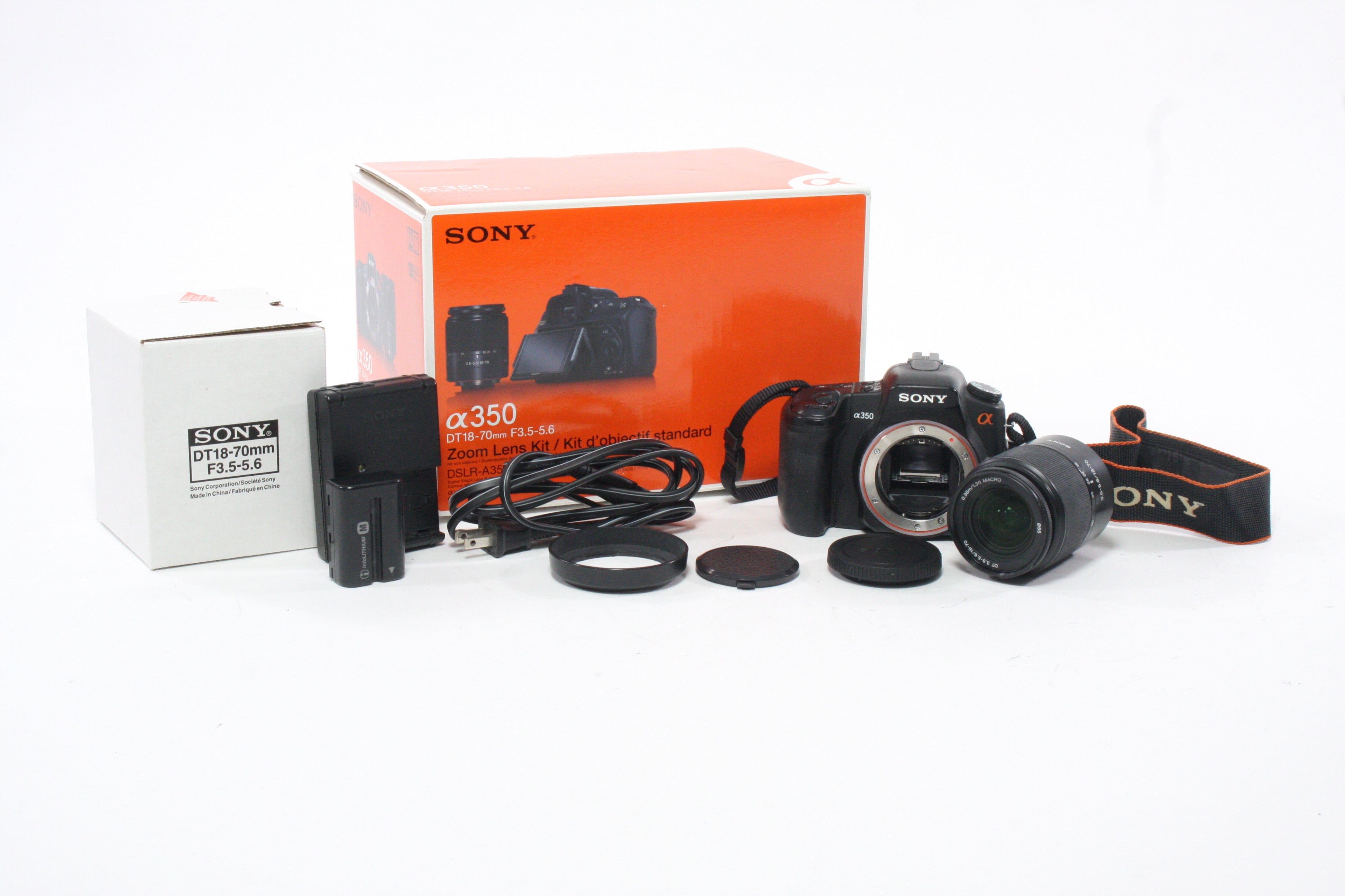 Sony a350 DSLR Camera with 18-70mm f/3.5-5.6 DT Lens A Mount Shutter Count N/A