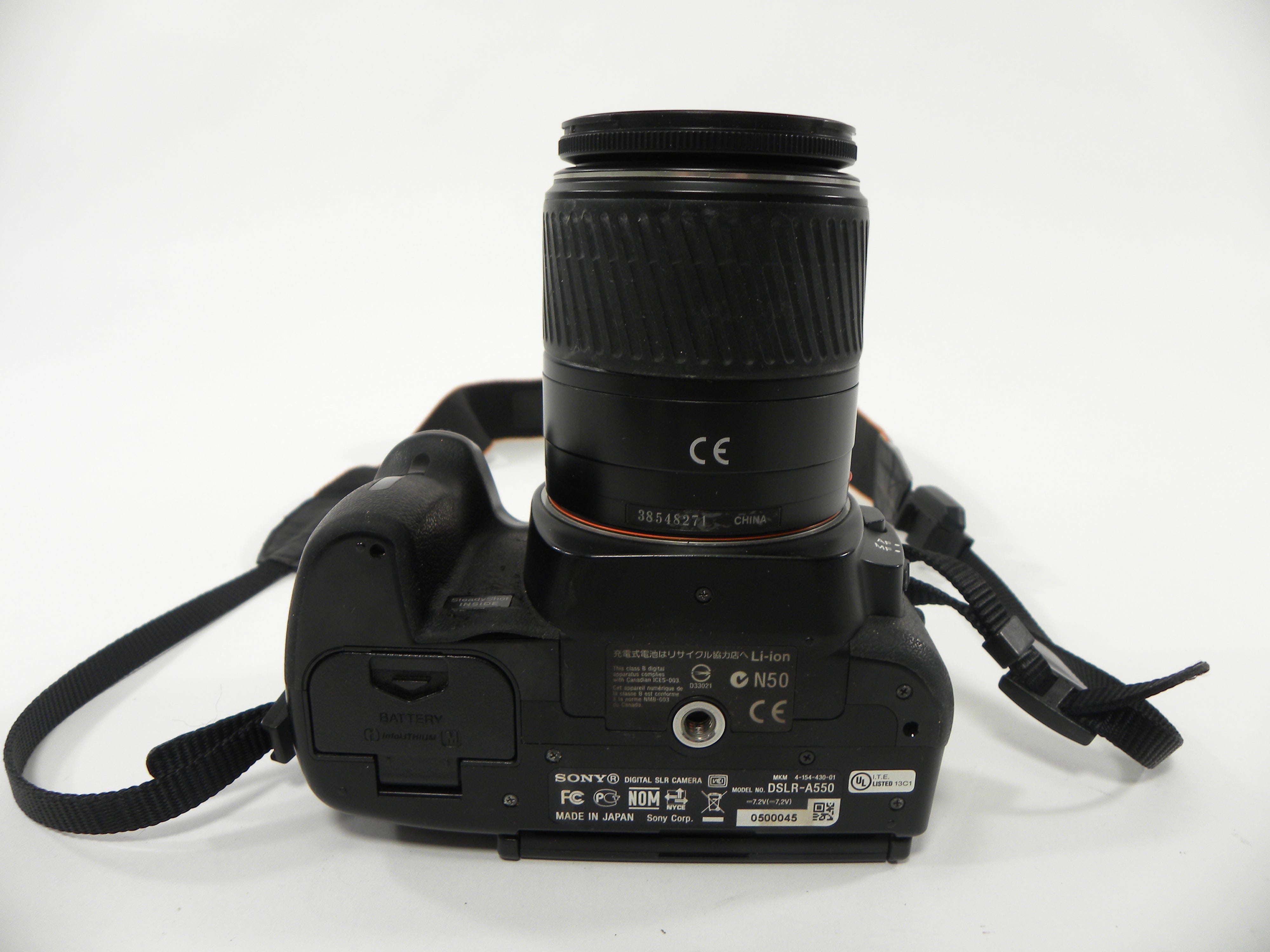 Sony a550 14mp Digital SLR w/Minolta AF DT Zoom 18-70 Shutter Ct. 29,943
