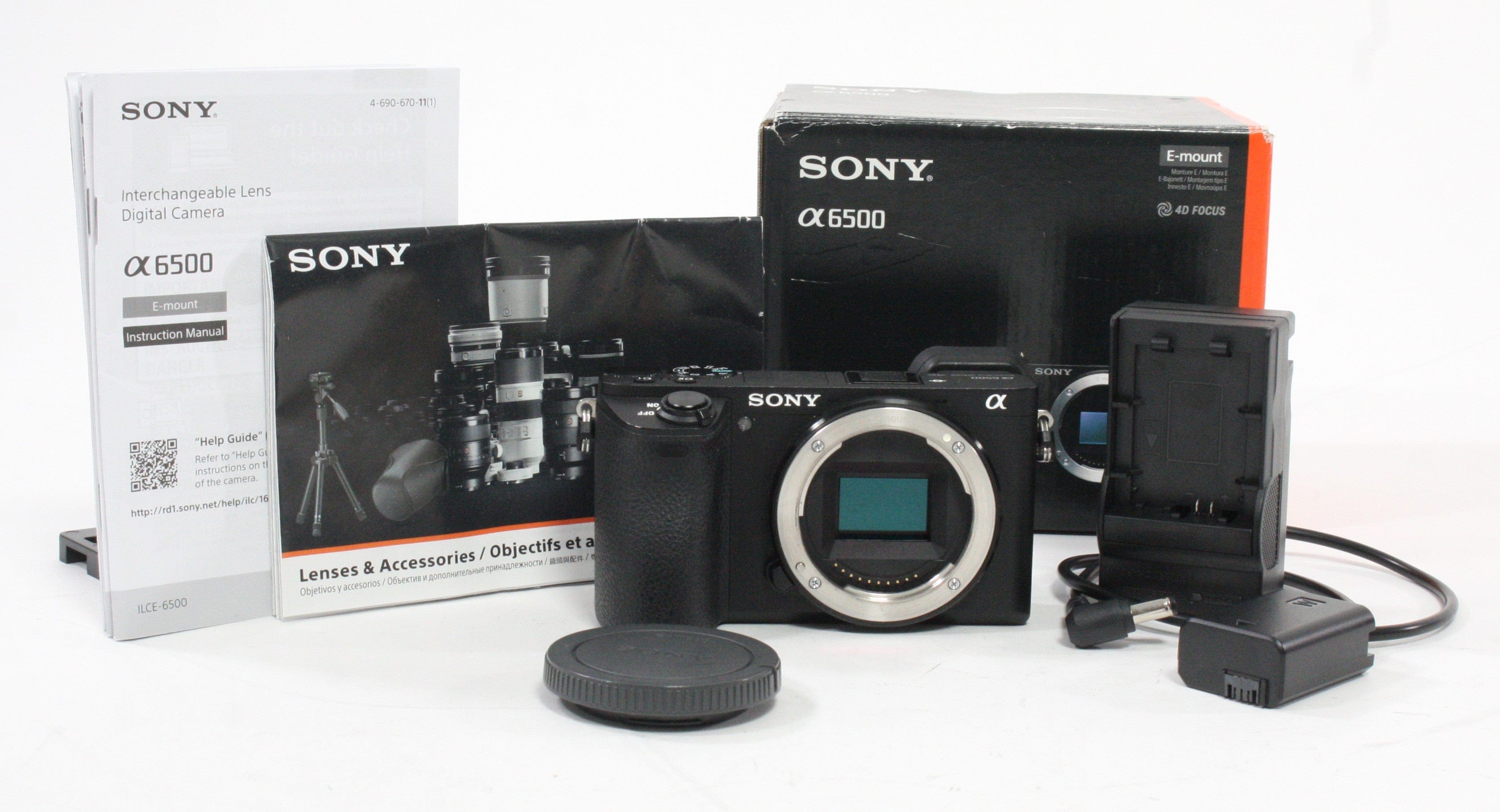 Sony a6500 Digital Camera Shutter Count ONLY 1,401 (incl dummy battery)