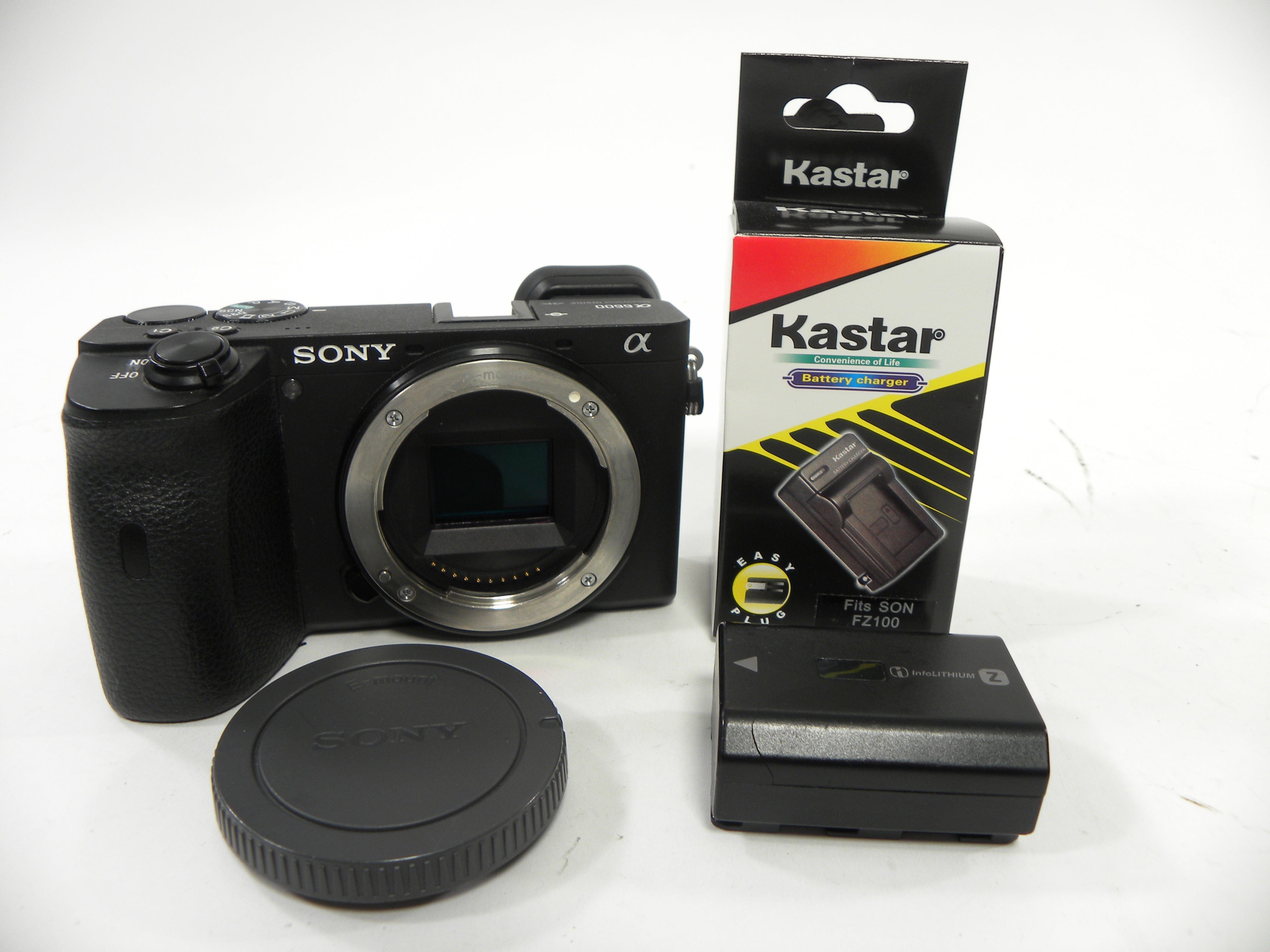 Sony a6600 24.2mp Digital Mirrorless Camera Body Only Shutter Ct. 977