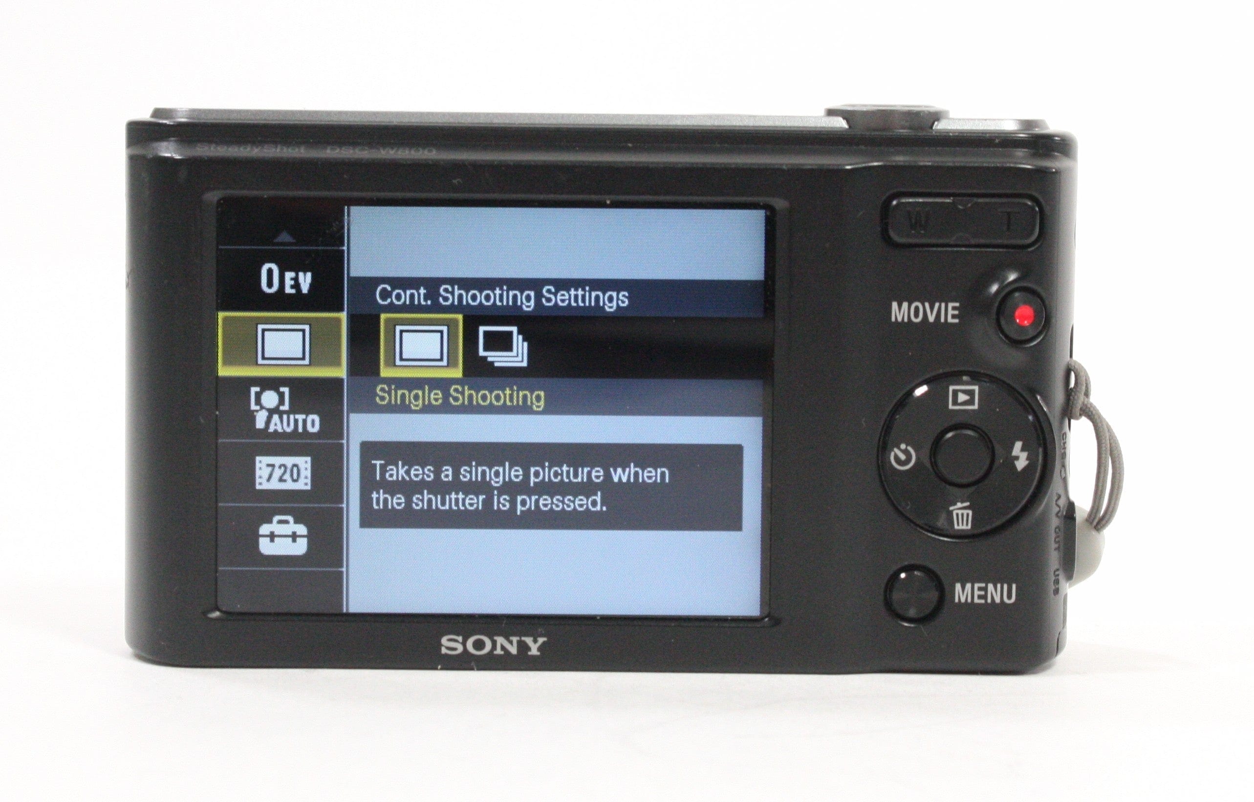 Sony Cyber-shot DSC-W800 Digital Camera 5x Zoom 20.1mp (Black)