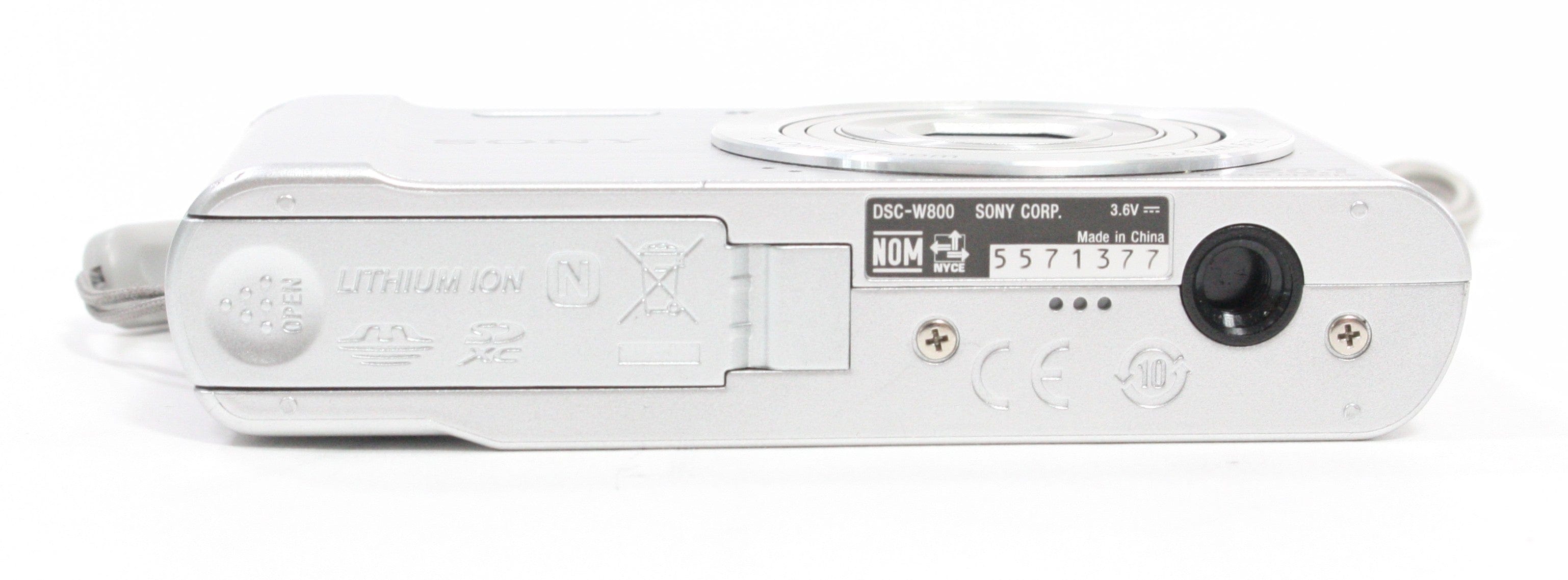 Sony Cyber-shot DSC-W800 Digital Camera 5x Zoom 20.1mp (Silver)