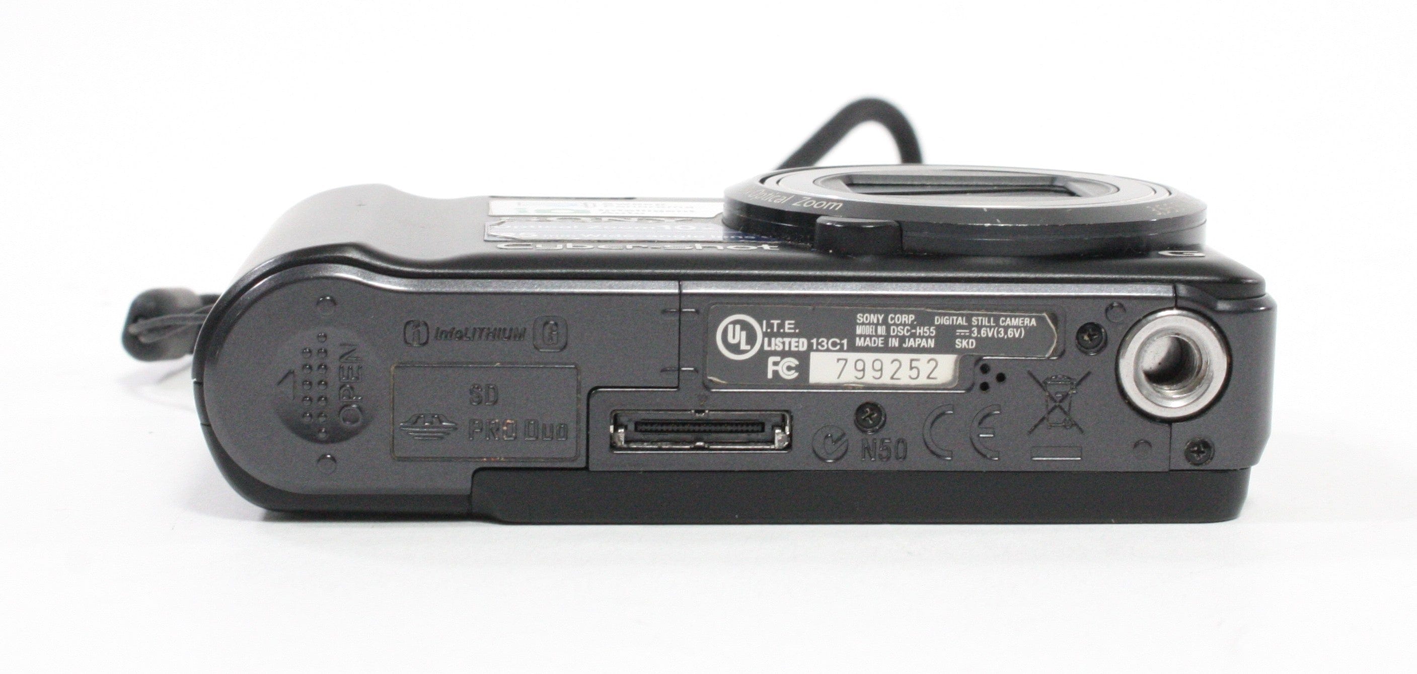 Sony Cyber-shot Steadyshot DSC-H55 Digital Camera 10x Zoom 14.1mp
