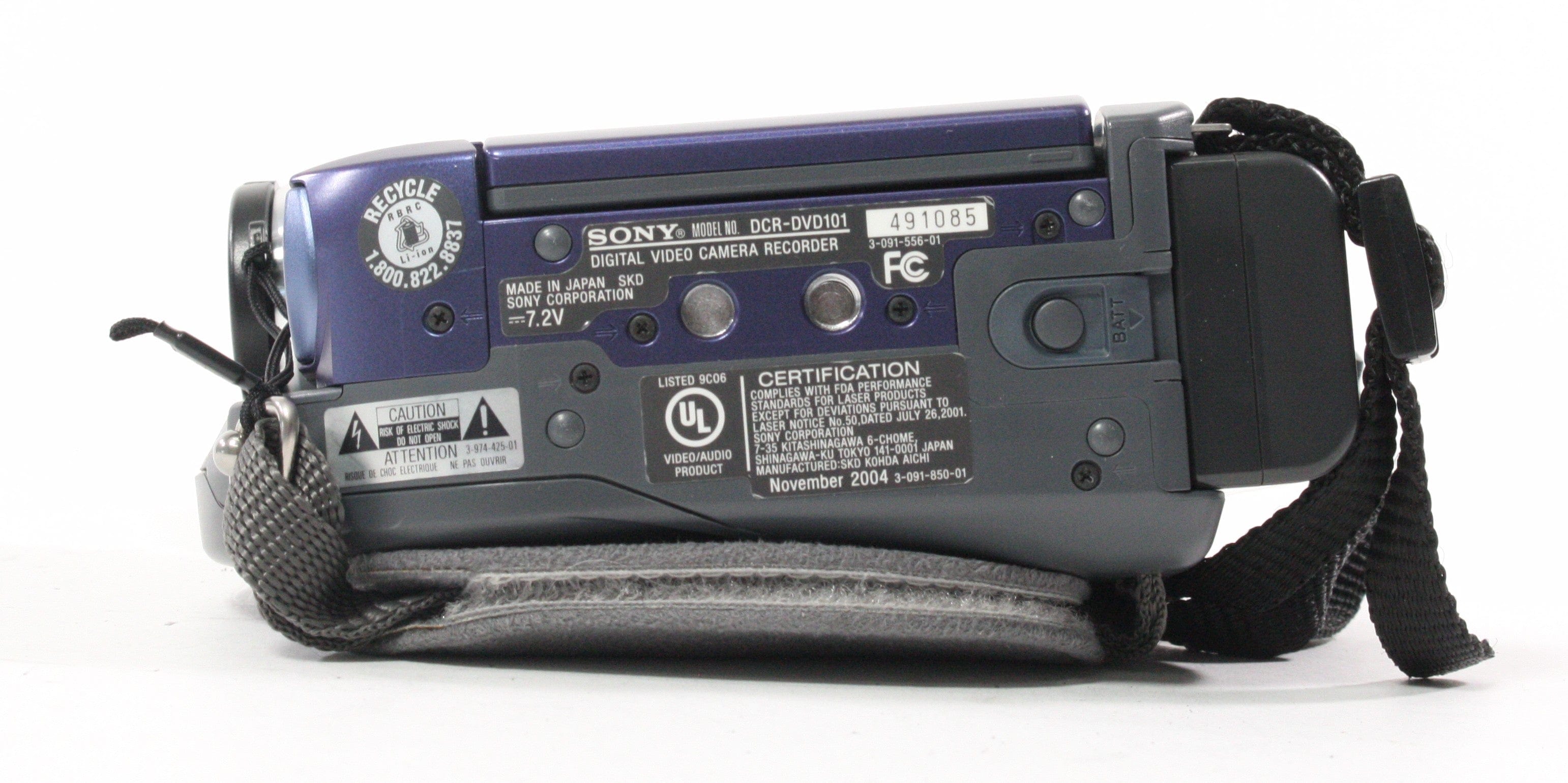 Sony DCR-DVD 101 Camcorder (Blue)
