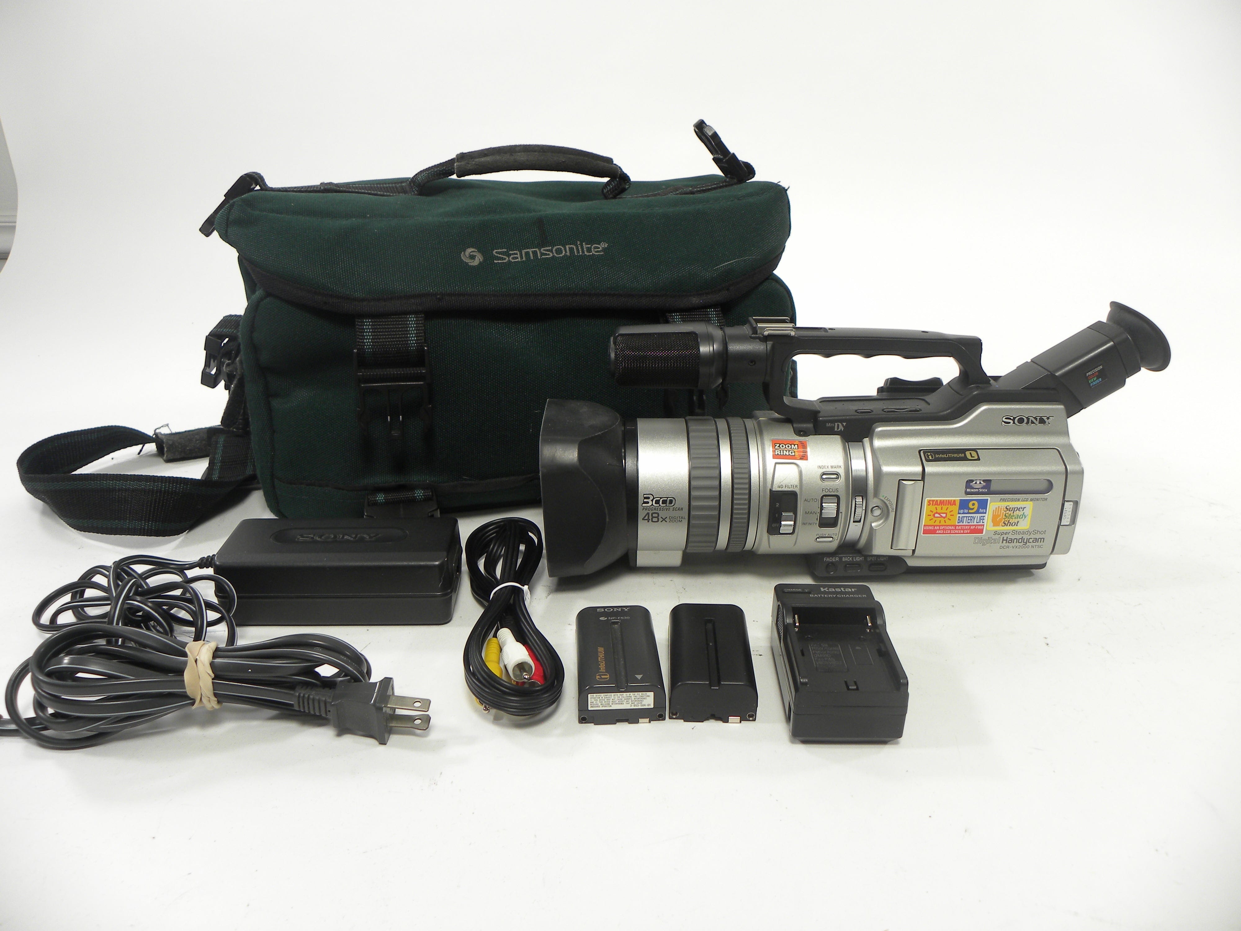 Sony DCR-VX2000 MiniDV Super Steady Shot Camcorder