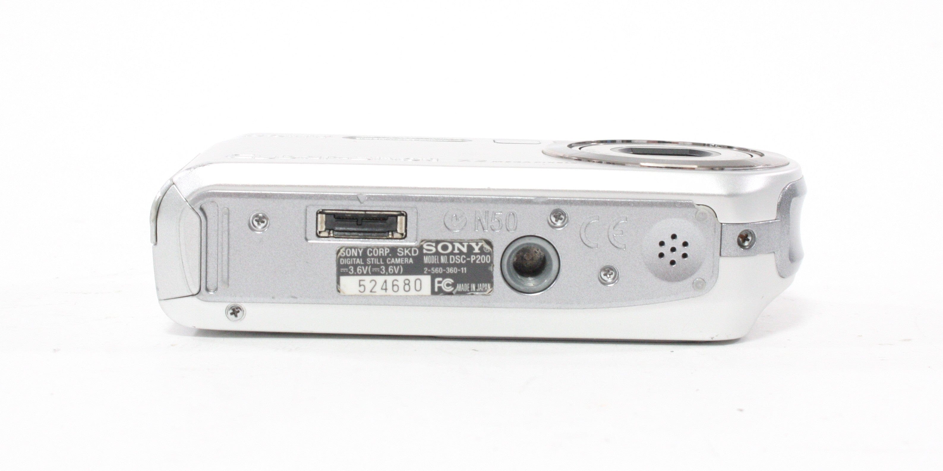Sony DSC-P200 Digital Point-and-Shoot Camera 3x Zoom 7.2mp