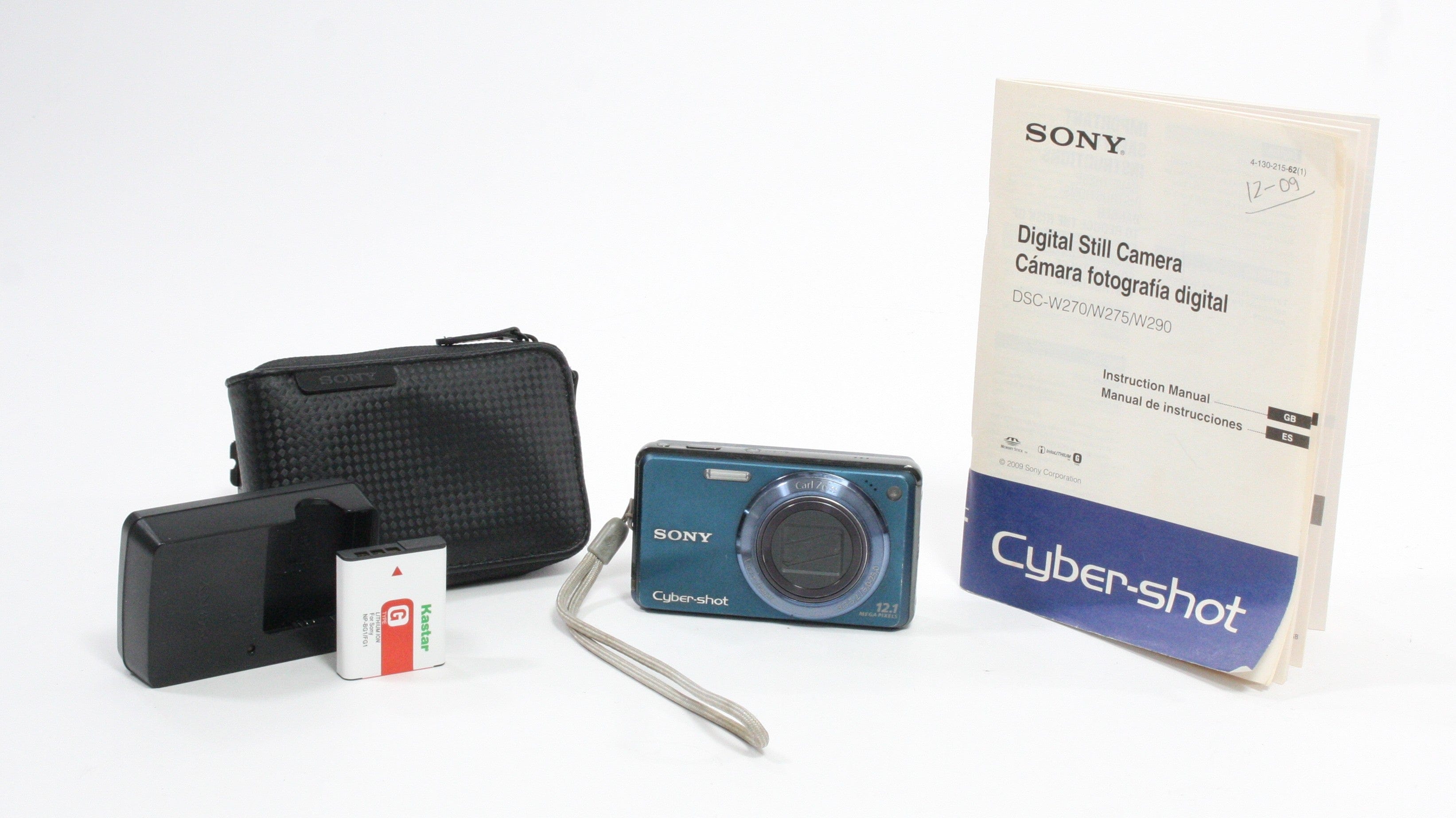 Sony DSC-W290 Digital Point-and-Shoot Camera 5x Zoom 12.1mp (Blue)