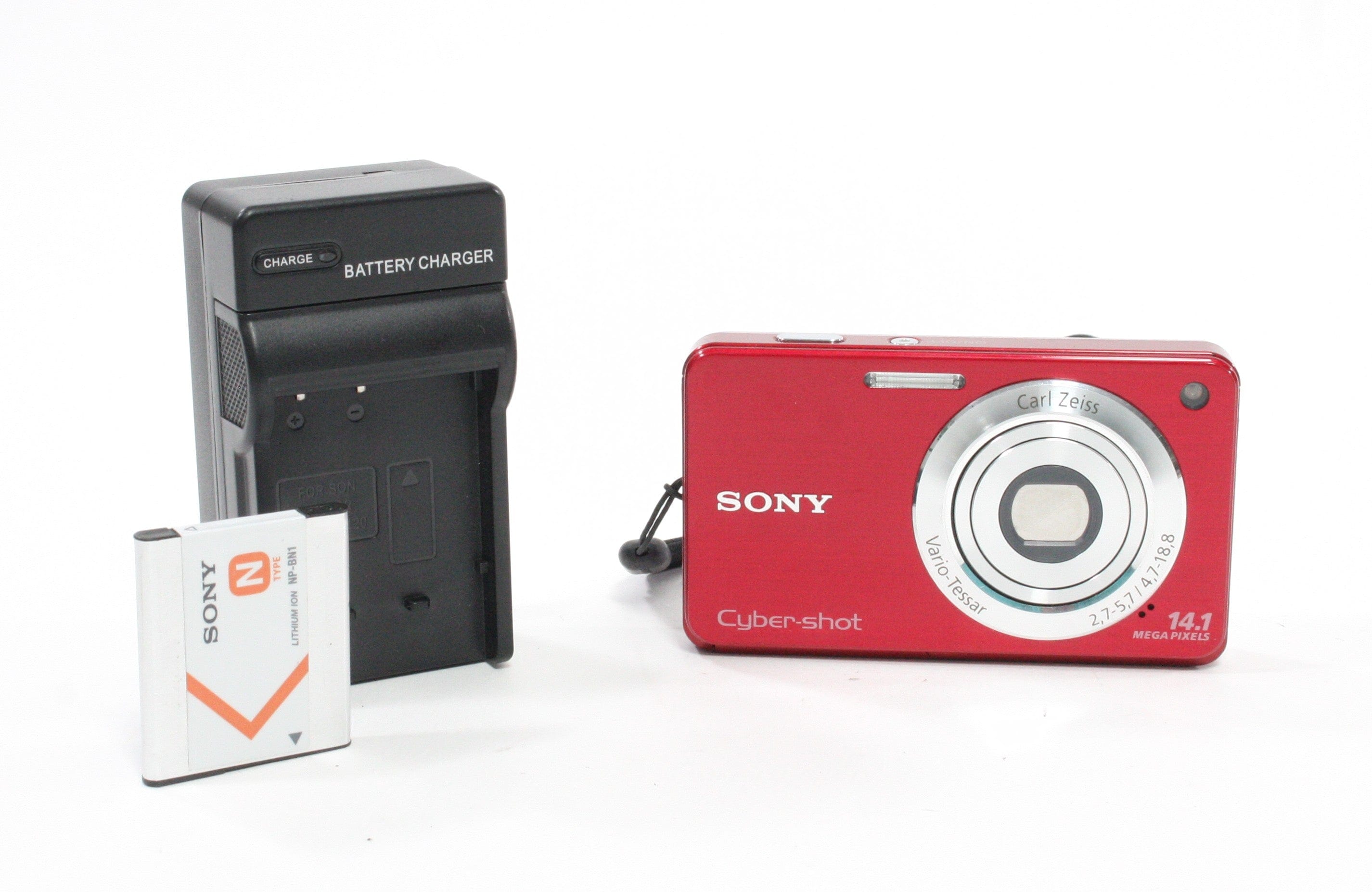 Sony DSC-W560 Digital Point-and-Shoot Camera 4x Zoom 14.1mp (Red)
