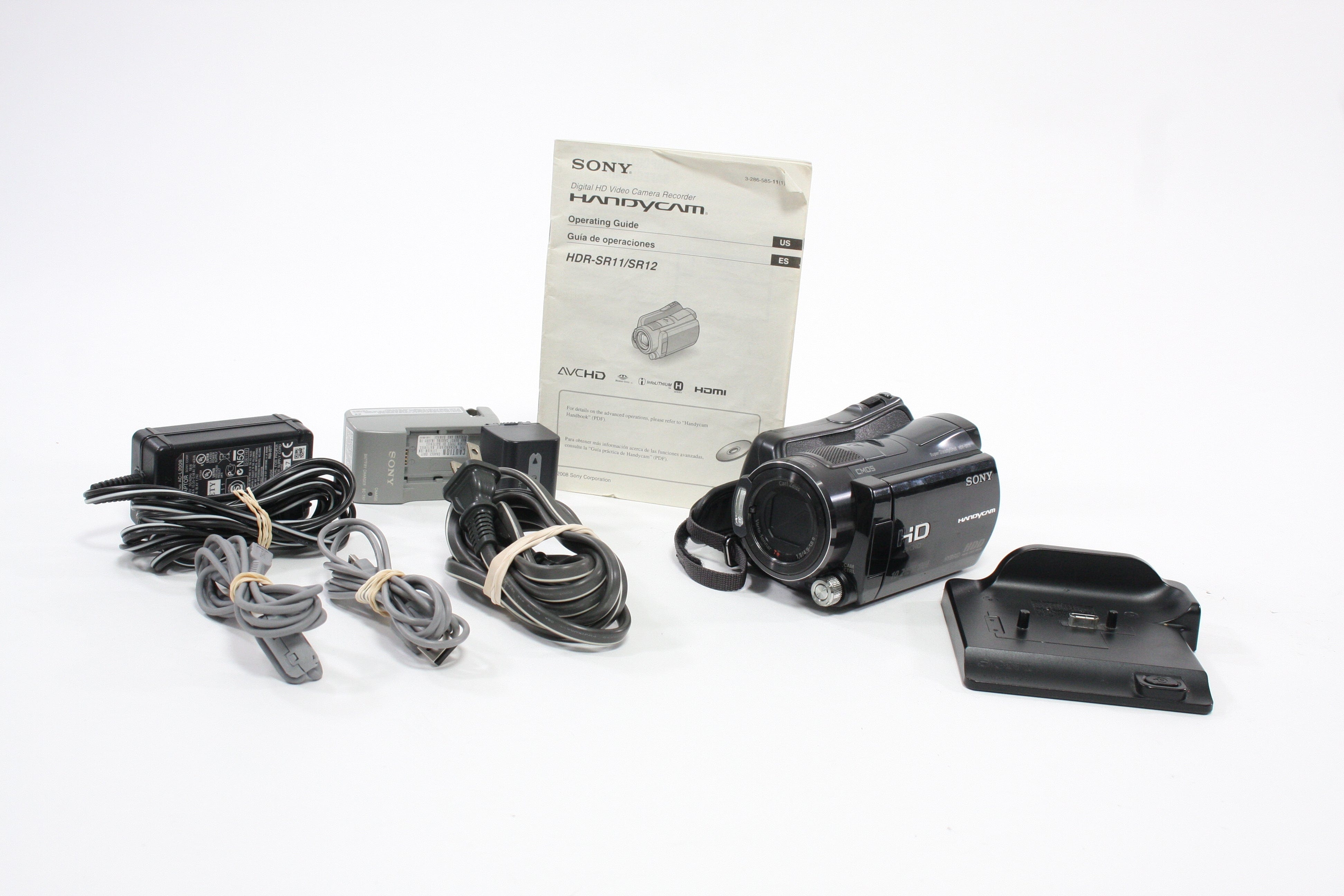 Sony HandyCam HS Camcorder AVCHD Model HDR-SR11 with HandyCam Station