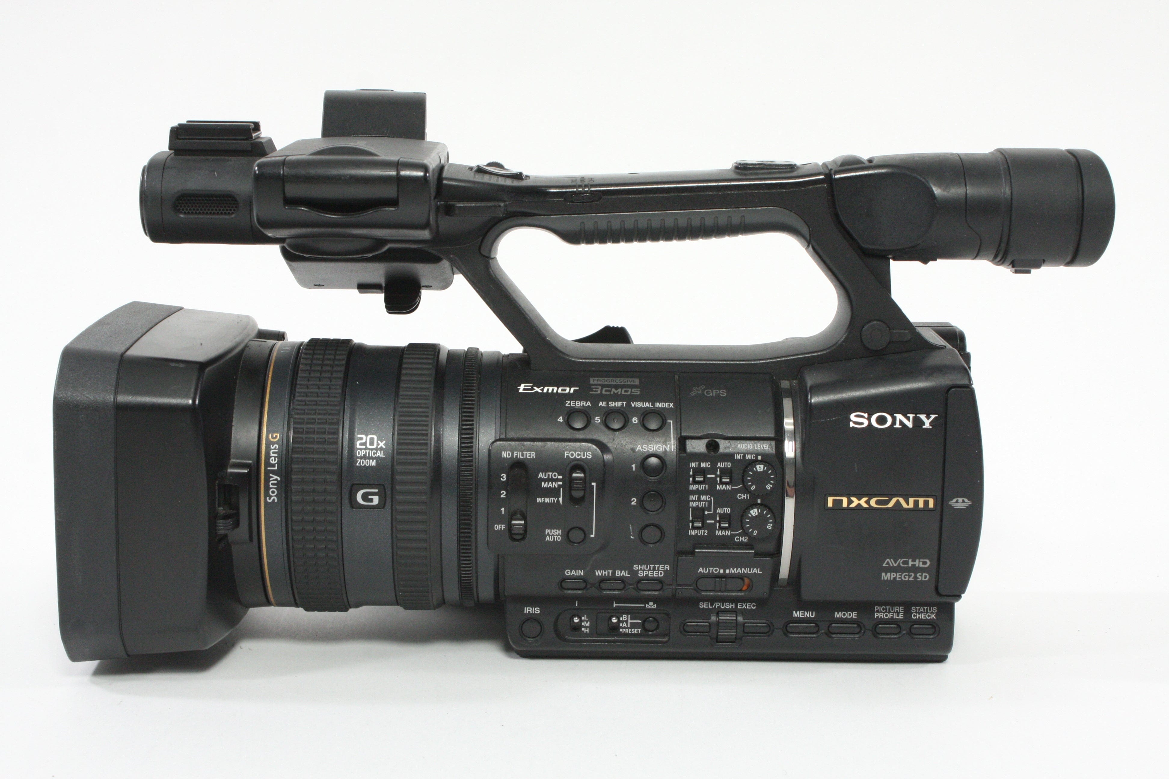 Sony HXR-NX5U NXCAM Professional Camcorder - 100  hours usage