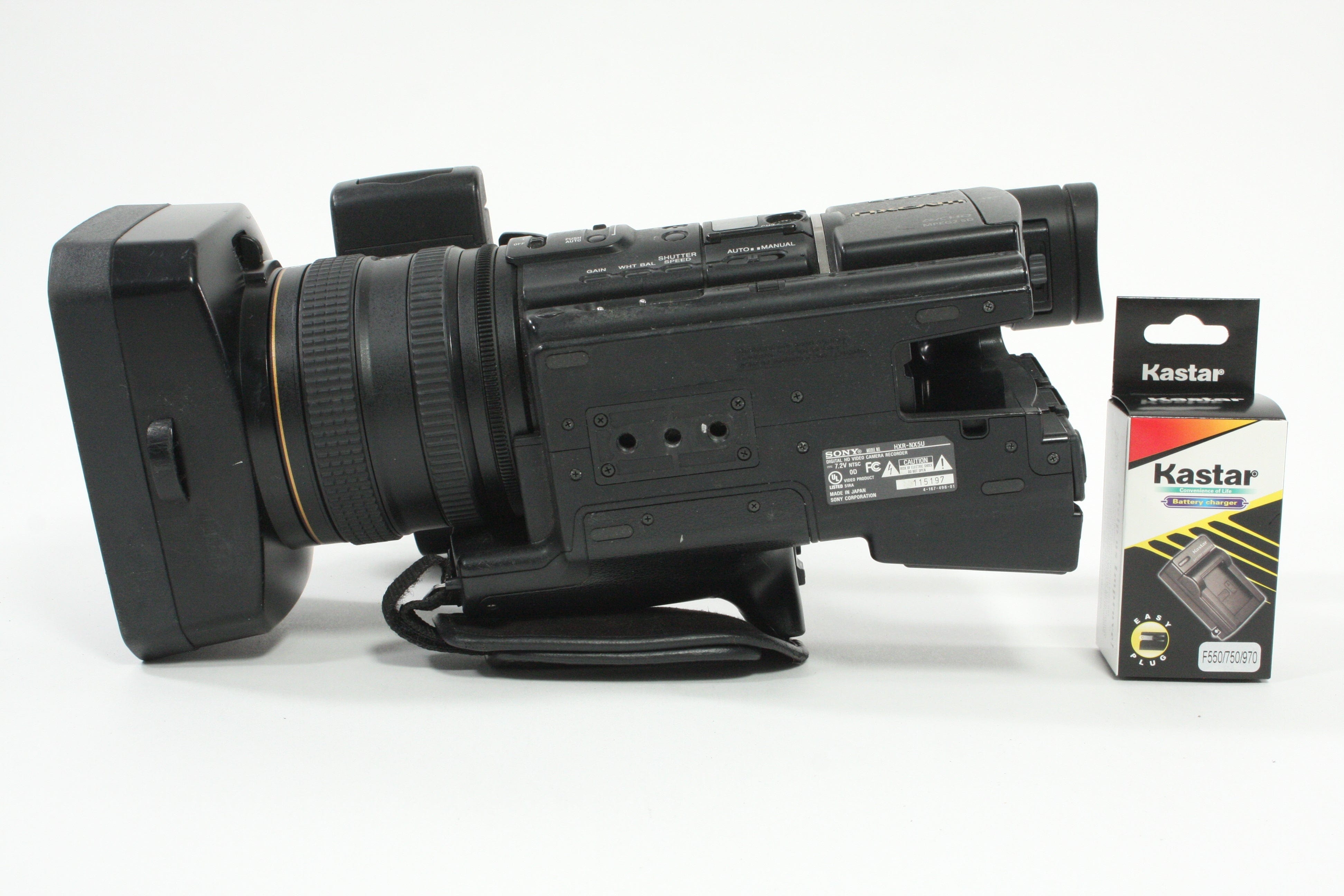 Sony HXR-NX5U NXCAM Professional Camcorder - 1150  hours usage -selling as-is.