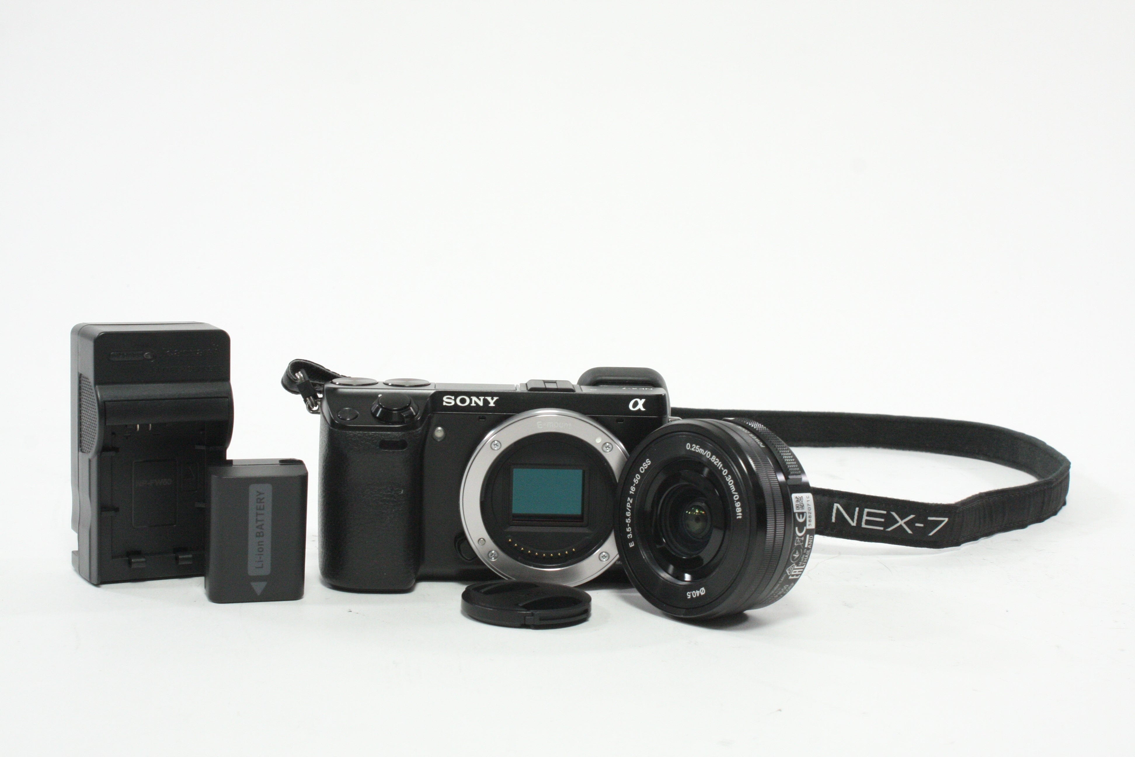 Sony NEX-7 Mirrorless Digital Camera with 16-20mm f/3.5-5.6 E OSS Shutter Count 1,188
