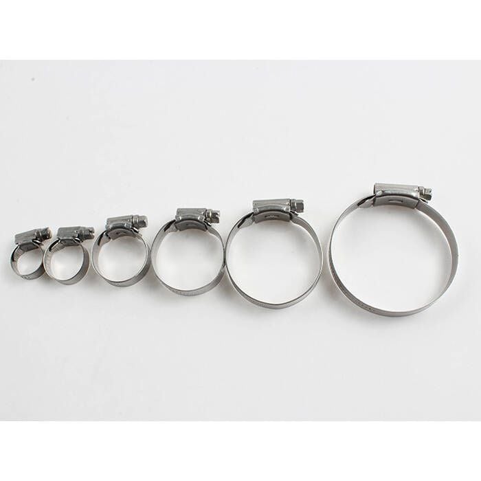 Scandvik 13644 ABA SS Hose Clamps, #20, 10 Pack