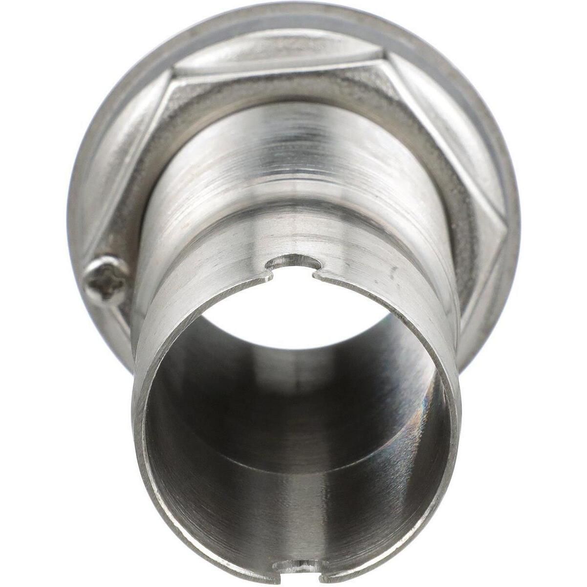 Seachoice 50-18621 Mega-Flow Dripless Thru Hull Fitting, 316 SS, Fits 1-1/8" Hose, 1-1/2" Max Hull