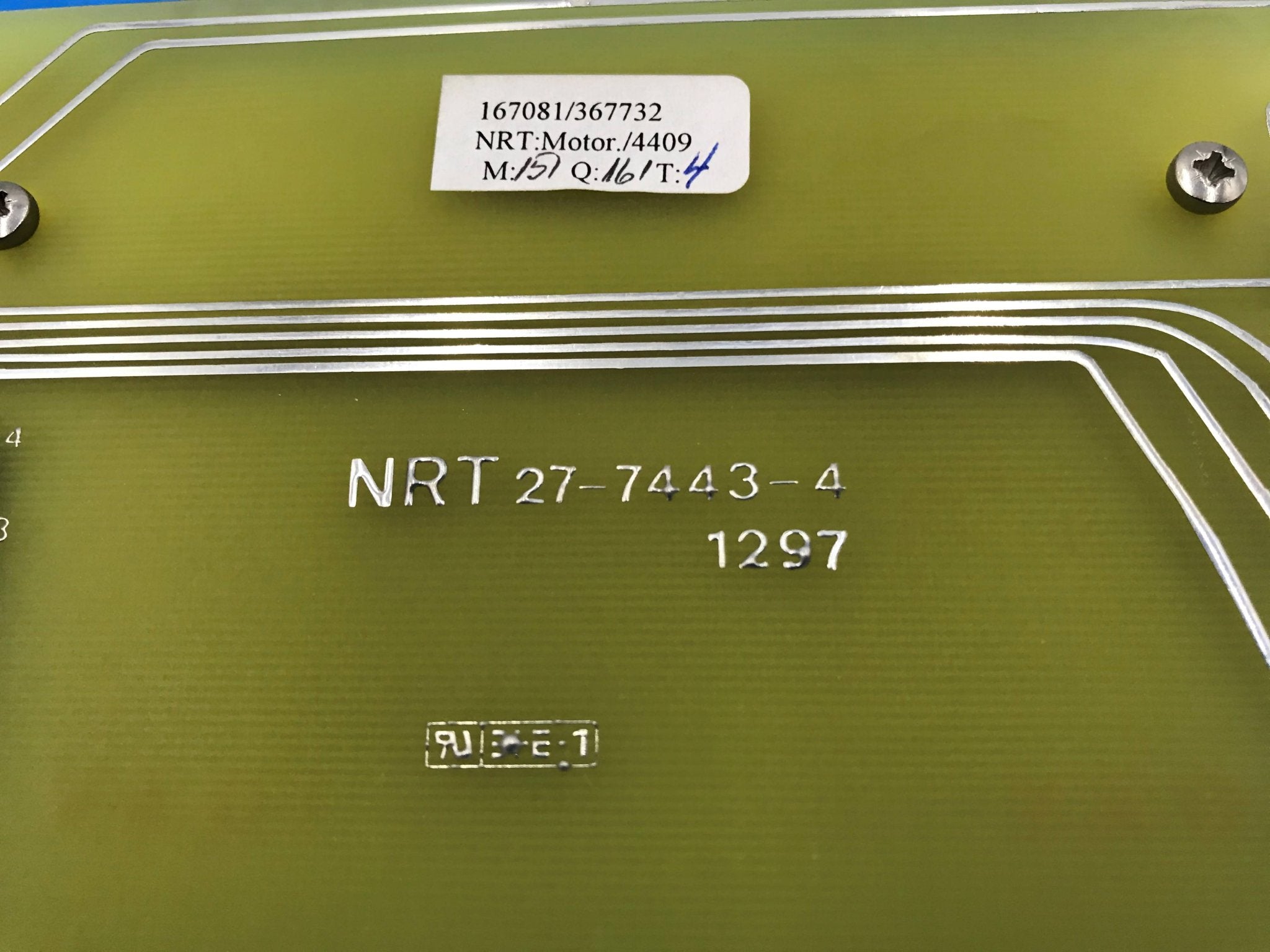 Table Top Up/Down Motor control (NRT 27-7443-4 1297 GE MPI