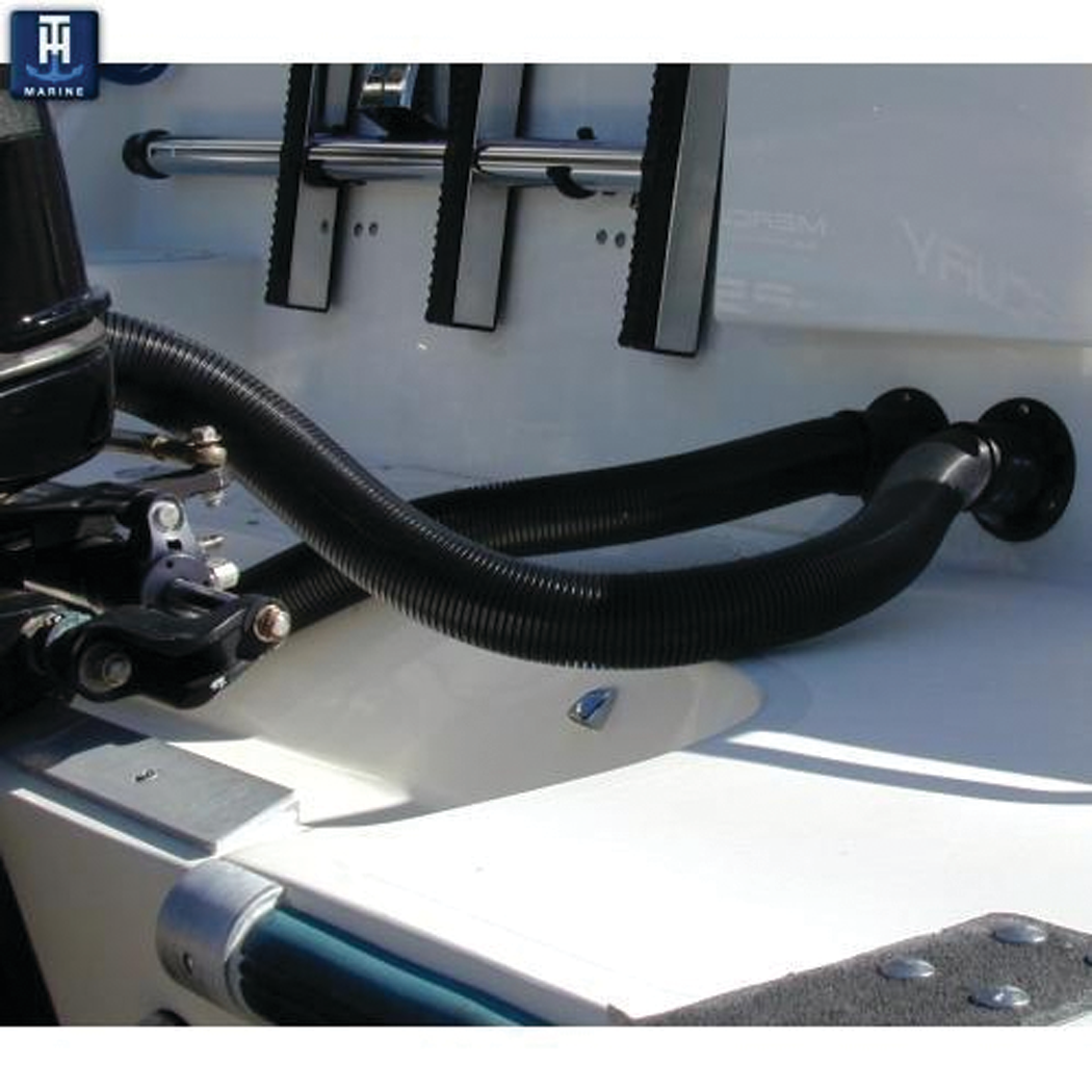 TH Marine RF-2.5-1-DP T-H Marine Rigging Flange For 2-1/2" ID Hose, Black