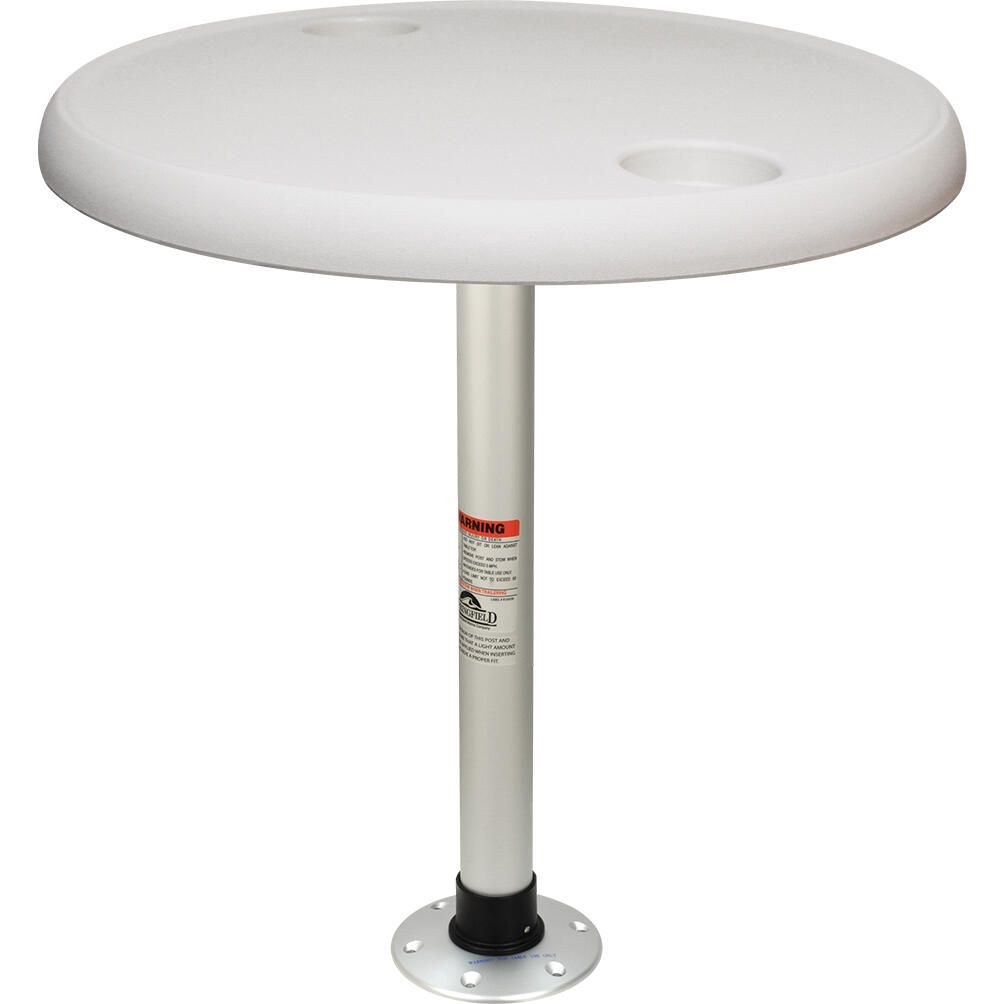 Springfield 1690102 Thread-Lock Package, 24" Round Table, W/O Umbrella Socket, Pedestal Set & Table Top