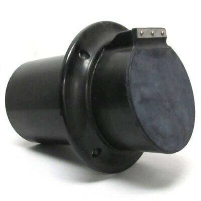 Centek Veratron 1200325 4" Exhaust Thru-Hull, Black w/Flapper