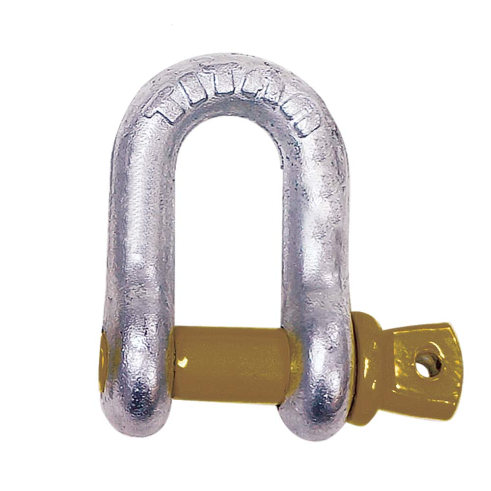 Titan Chain 10319064 Hot Galvanized D Shackle, 3/8"