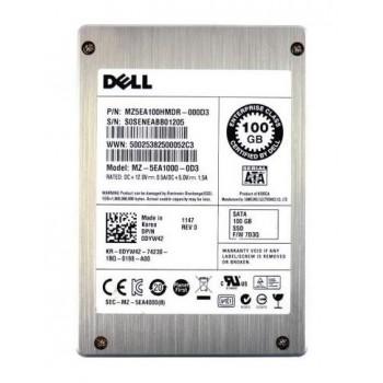 TJ9V2 | Dell 100GB Multi-Level Cell (MLC) SATA 3Gbps Hot-Pluggable SFF 2.5-inch Solid State Drive